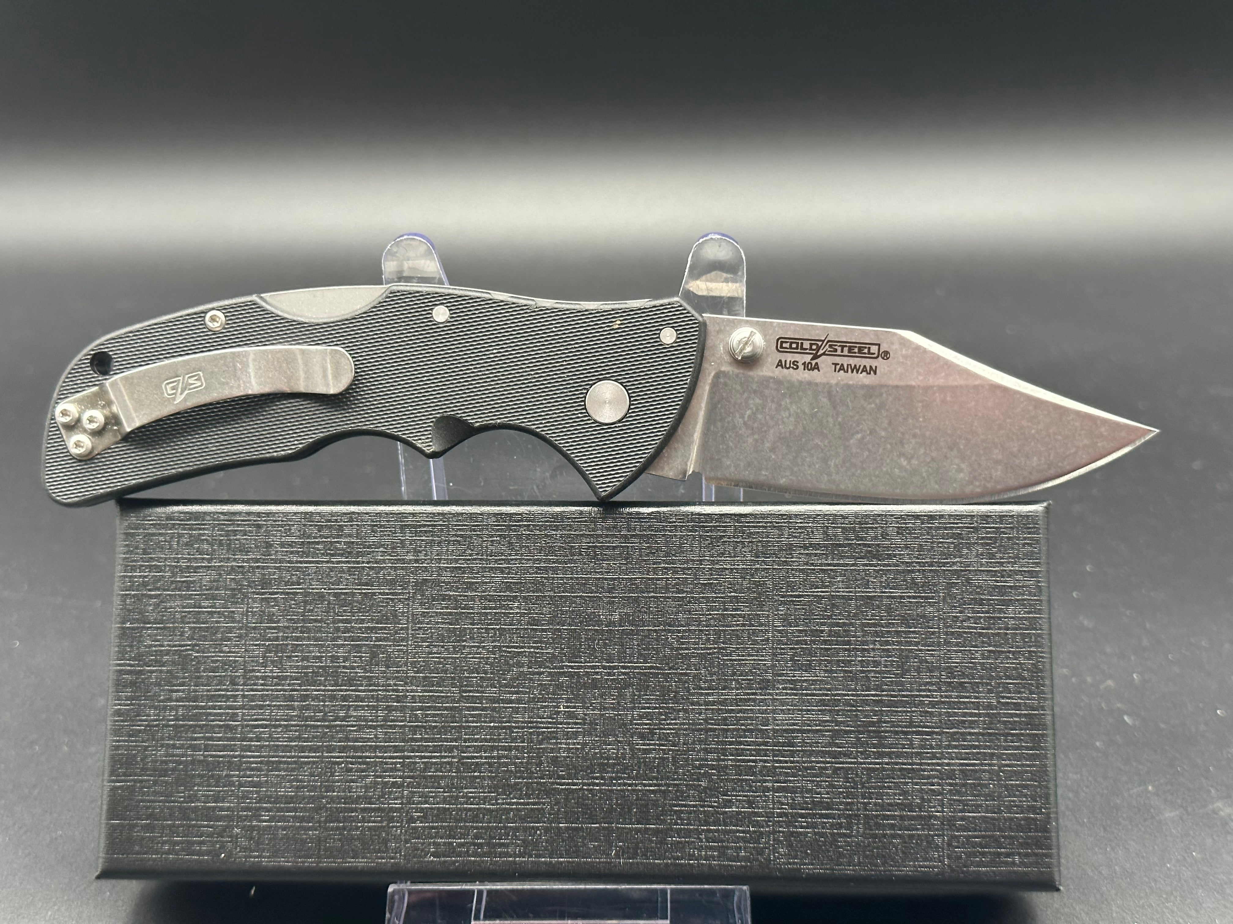 Cold Steel Mini Recon 1 Spear Point Tactical Folding Knife - EDC Pocket Knife for Outdoor Camping, Hiking & Survival Gear
