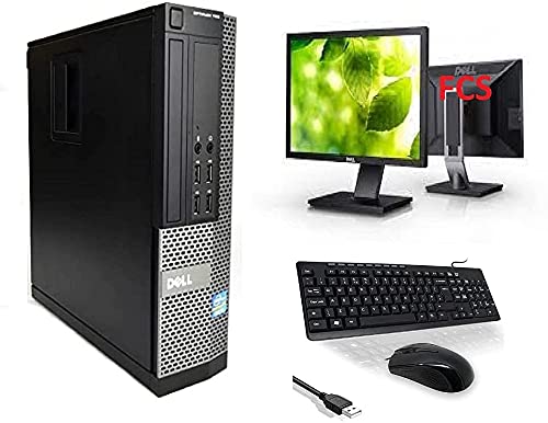 Renewed FCS 21.5in Monitor & Quad Core i5-4570 Desktop PC Bundle - 8GB RAM, 240GB SSD, WiFi, Windows 10 | Perfect for Home Office, Gaming & Business Workstations