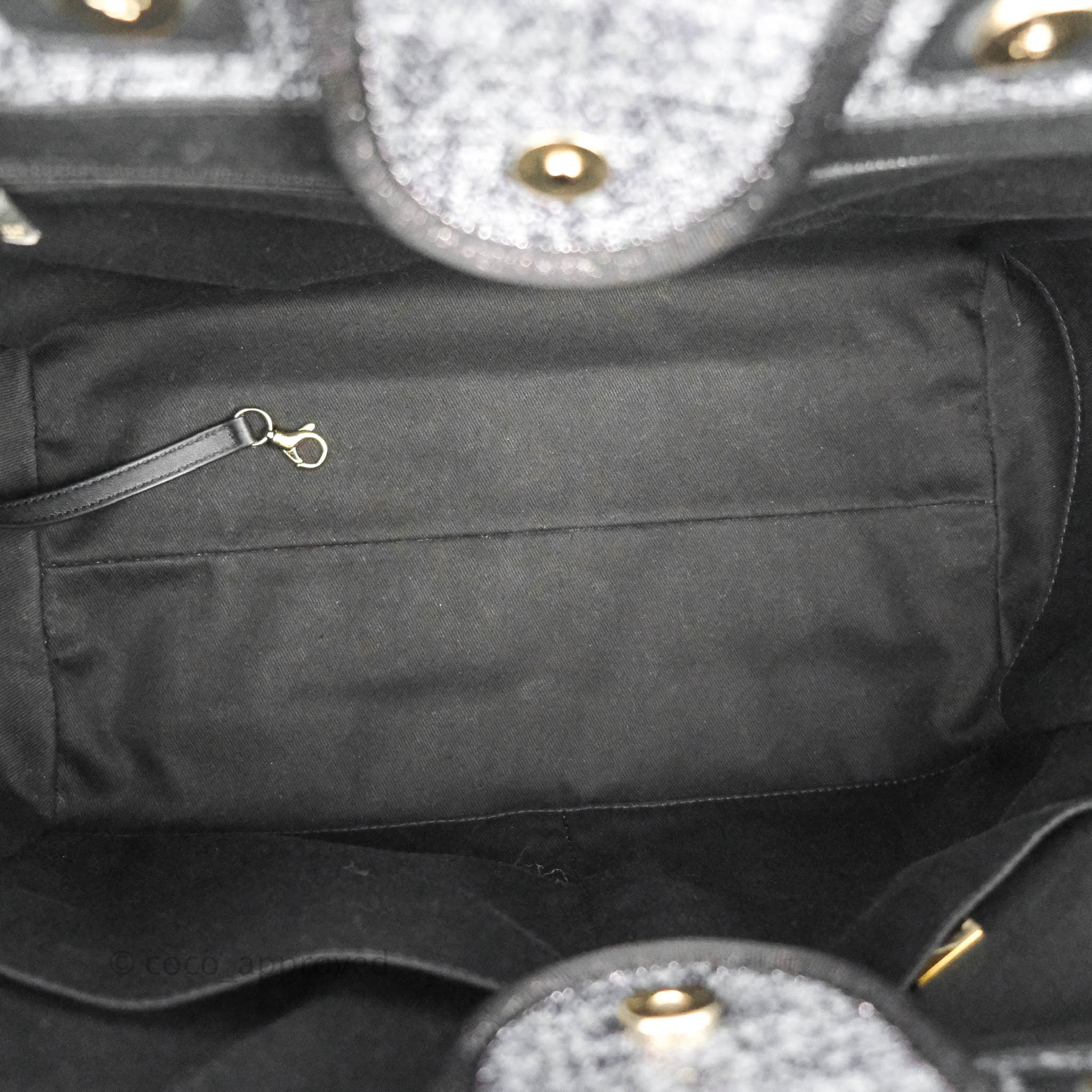 Chanel Canvas Deauville Large Tote Bag in Charcoal Grey - Stylish & Spacious Designer Handbag for Women, Perfect for Work, Travel & Everyday Use