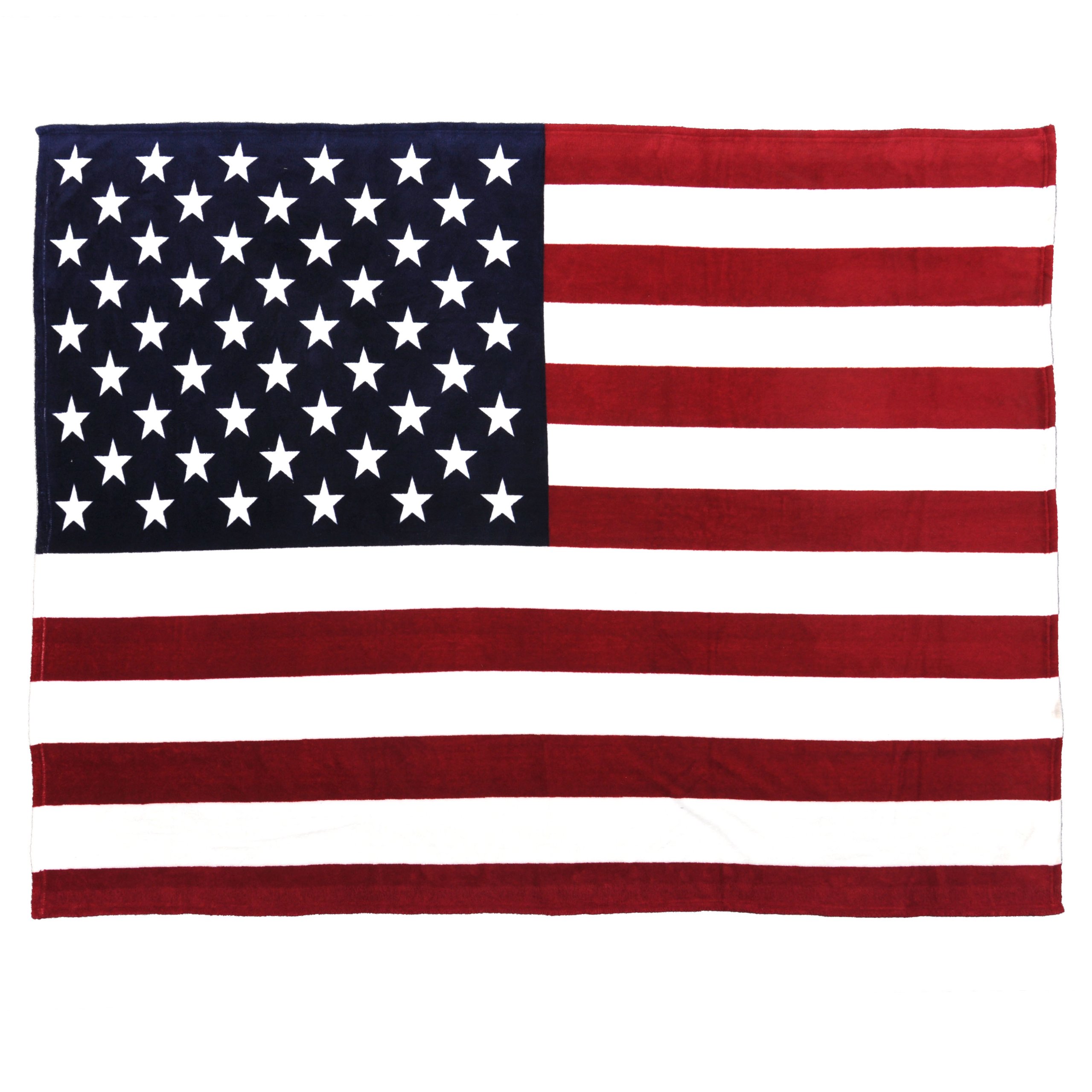 Oversized USA Flag Fleece Throw Blanket - 60x80 Inch Patriotic Red White Blue Cozy Blanket for Couch, Bed, Picnics & Outdoor Adventures