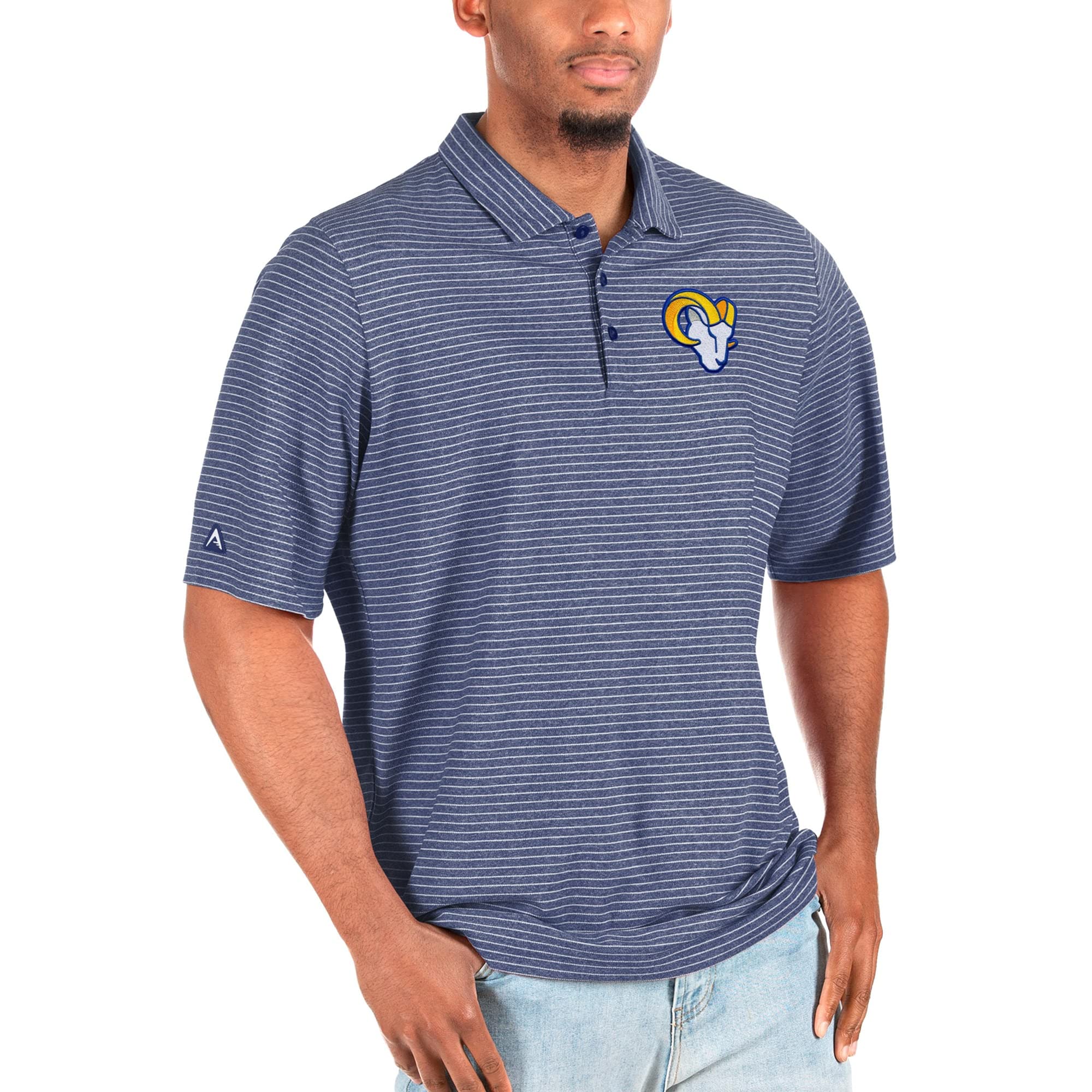 Antigua Men's Heathered NFL Big & Tall Polo Shirt - Comfortable & Stylish Casual Wear for Football Fans, Game Day Outfits & Lounge Wear