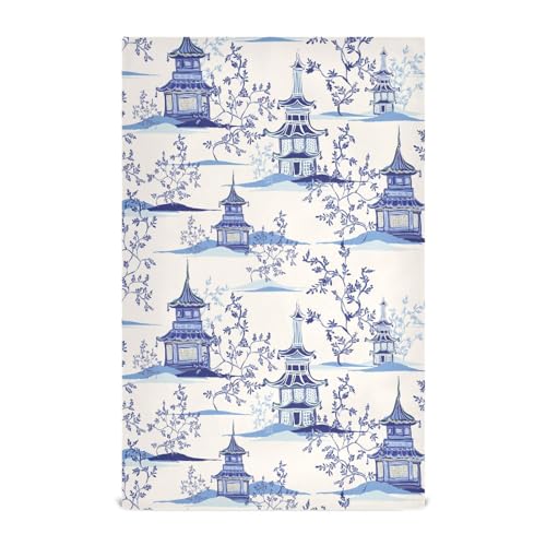Blue Vintage Pagodas