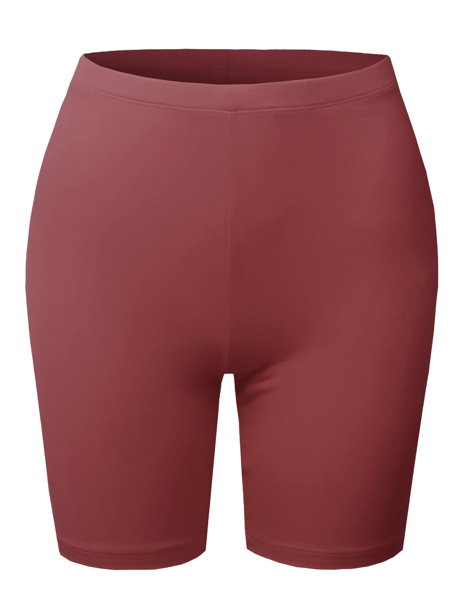 Emma Women's Essential Active Daily Cotton Mid Rise Biker Shorts - Comfortable Workout & Lounge Shorts for Yoga, Running, Gym, and Casual Wear