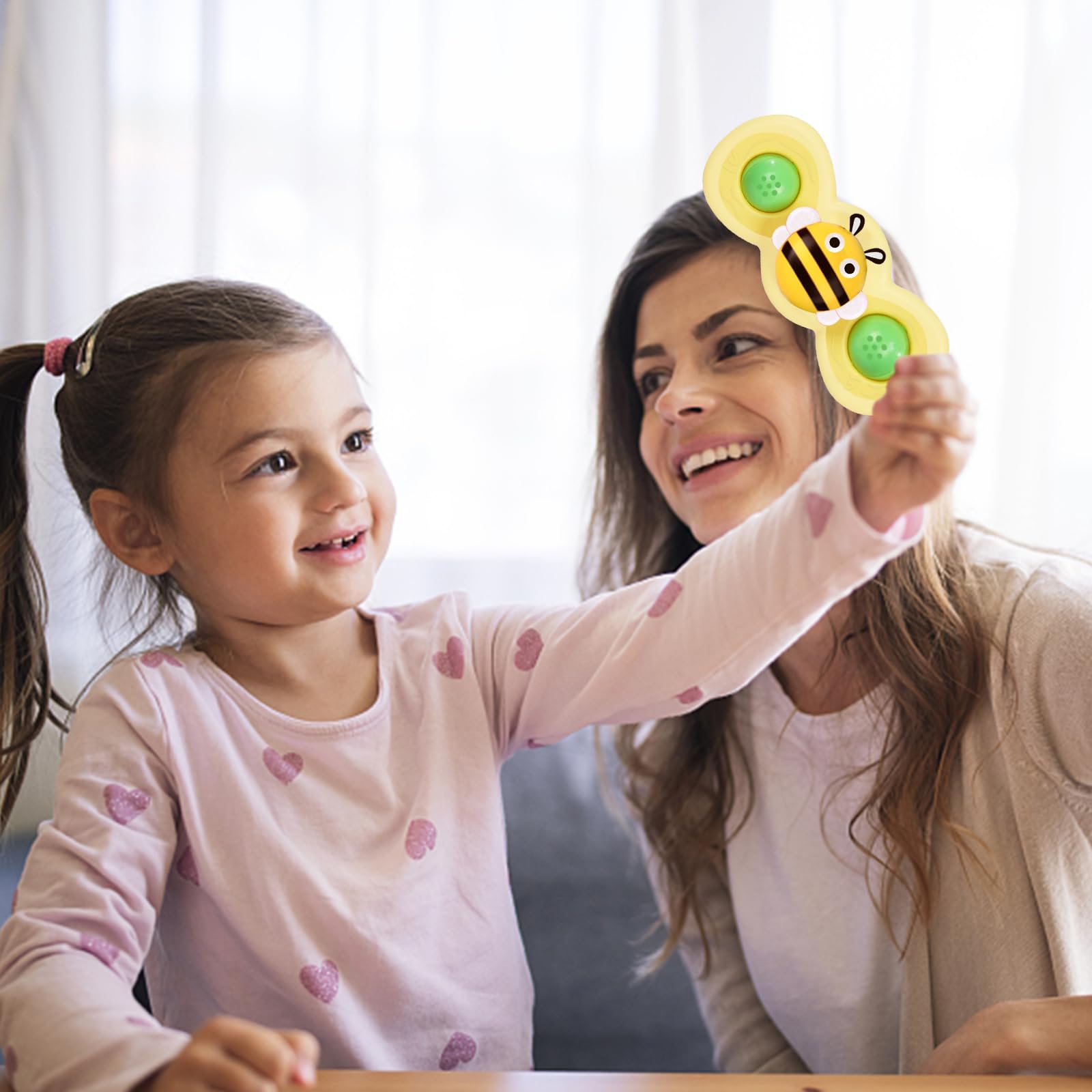 3-Piece Suction Cup Sensory Toy Set for Babies - Cartoon Bath Water Toys, Spinner & Sensory Play for Ages 1-6 | Perfect Baby Shower Gift & Bathtime Fun