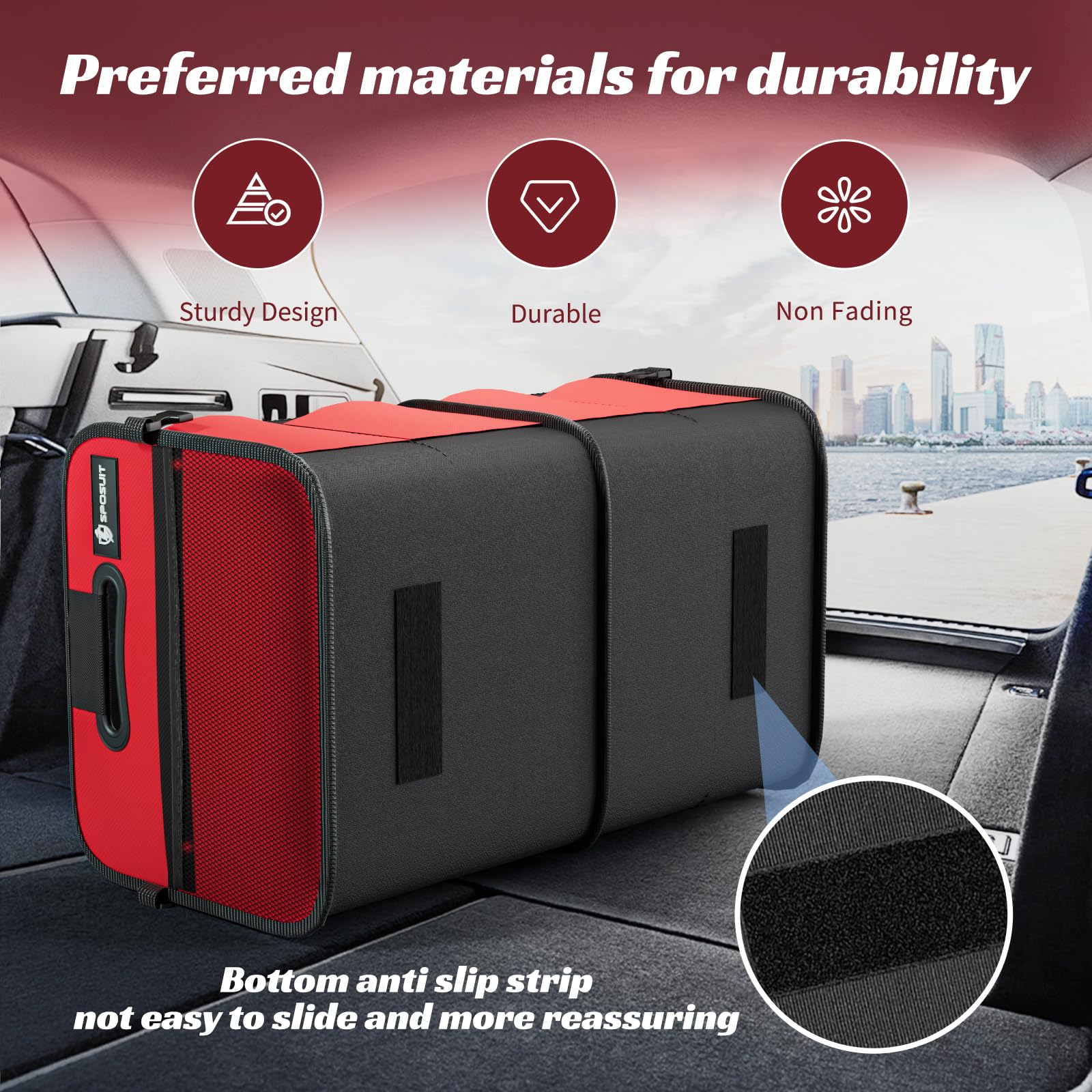 70L Collapsible Car Trunk Organizer with 11 Pockets & Reinforced Handles - SUV Storage Organizer for Groceries, Cargo & Travel Essentials | Foldable Auto Accessories for Road Trips & Shopping