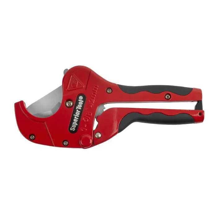 Premium Soft Grip Ratcheting PVC Pipe Cutter - 2-Pack Set for Plumbing, DIY Projects & Home Repairs