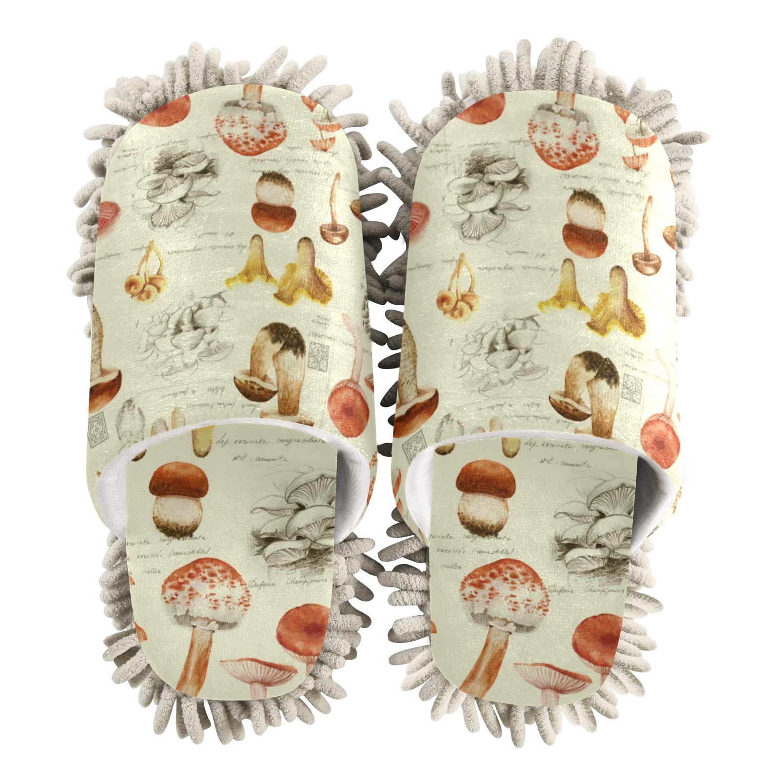 Unisex Mop Slippers Shoes - Soft House Cleaning & Dusting Slippers for Home & Spa (Size M-L) | Perfect for Quick Cleaning, Pet Hair Removal & Relaxing Foot Massage