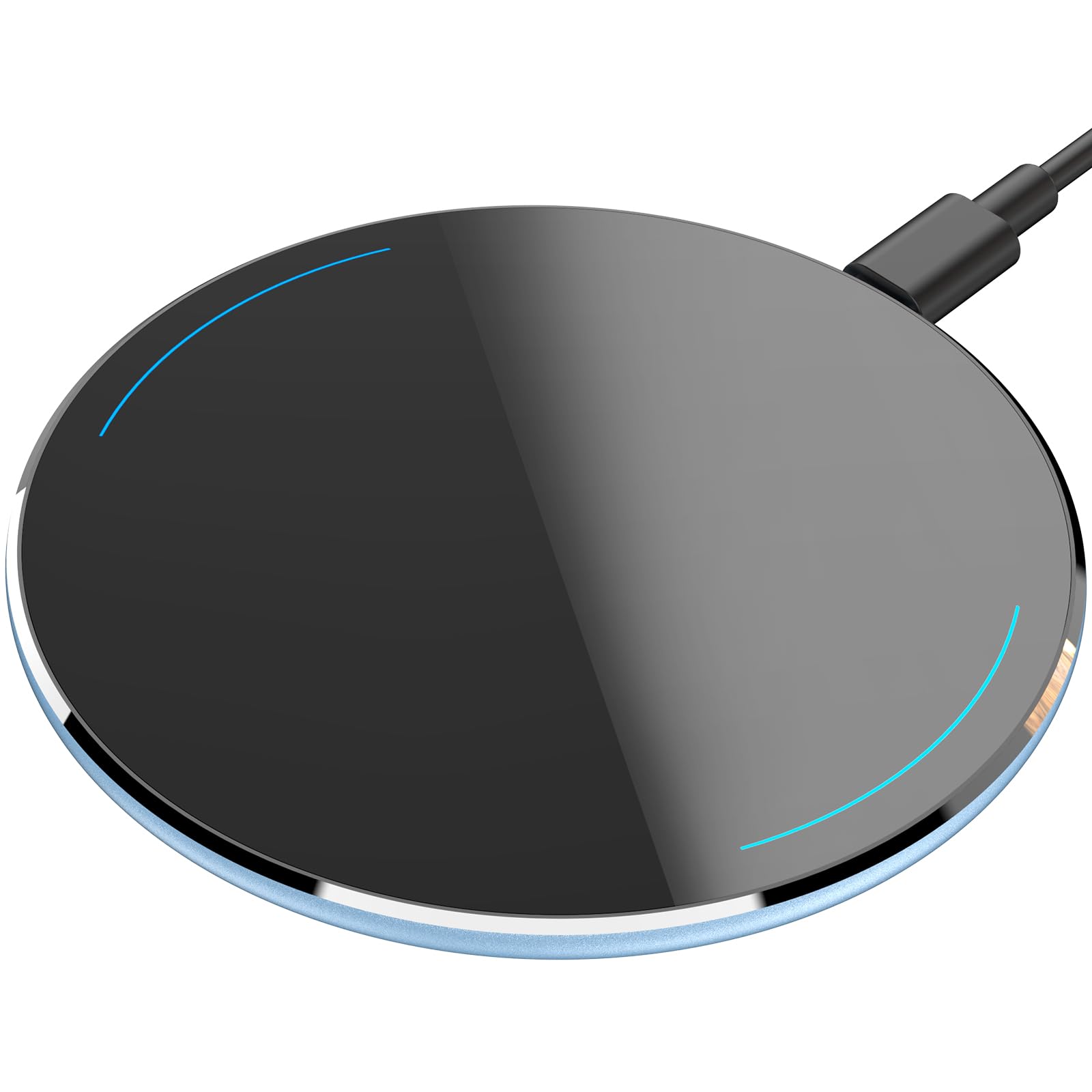 TOZO 2025 Upgraded 15W Max Fast Wireless Charging Pad - Qi-Certified for iPhone 16/16 Plus/16 Pro Max/15/14/13/SE/12, Samsung Galaxy S24/S23/S22 Series - Perfect for Home, Office & Car (No AC Adapter Included)