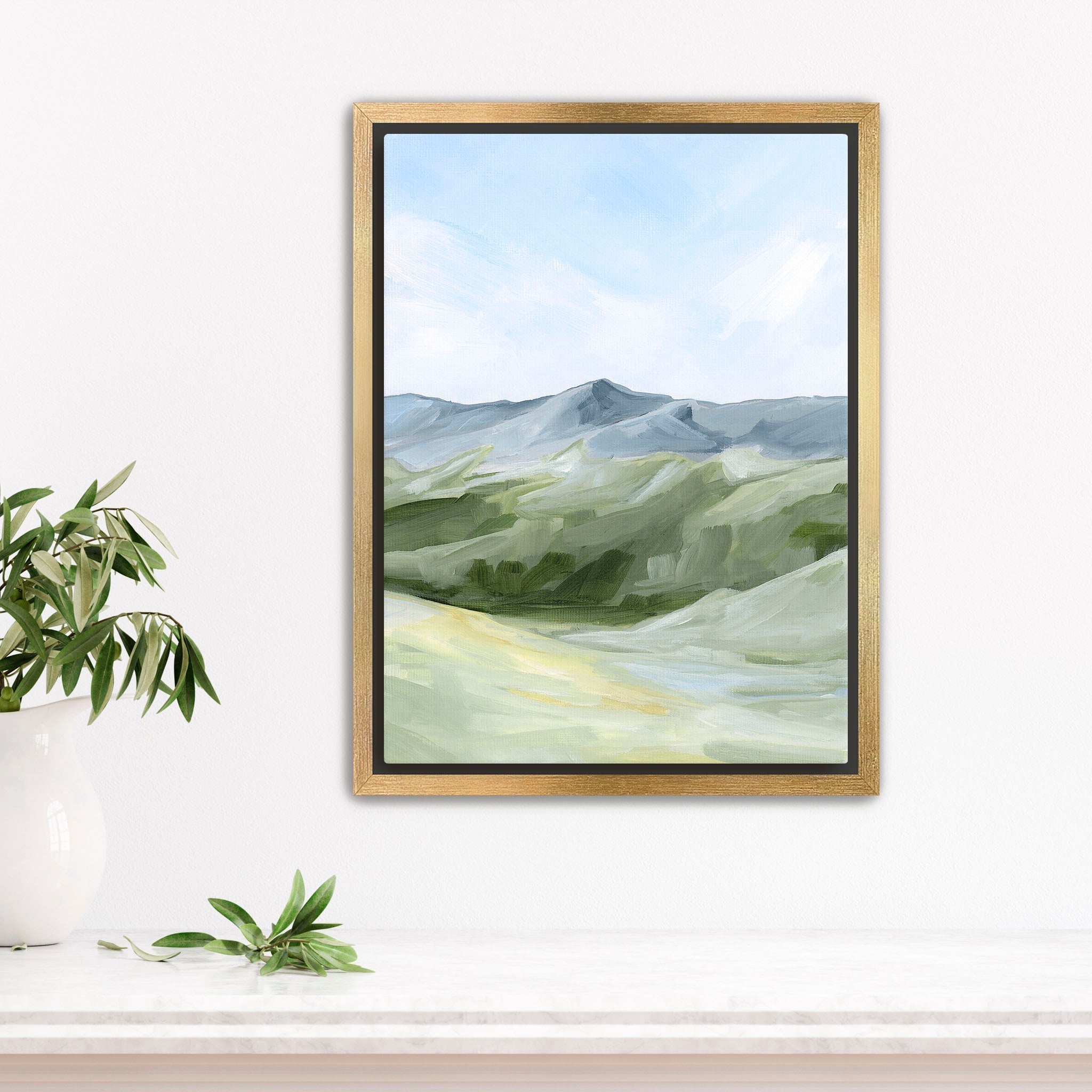 Above the Treeline Nature Art Print - Stunning Landscape Wall Decor for Living Room, Bedroom & Office