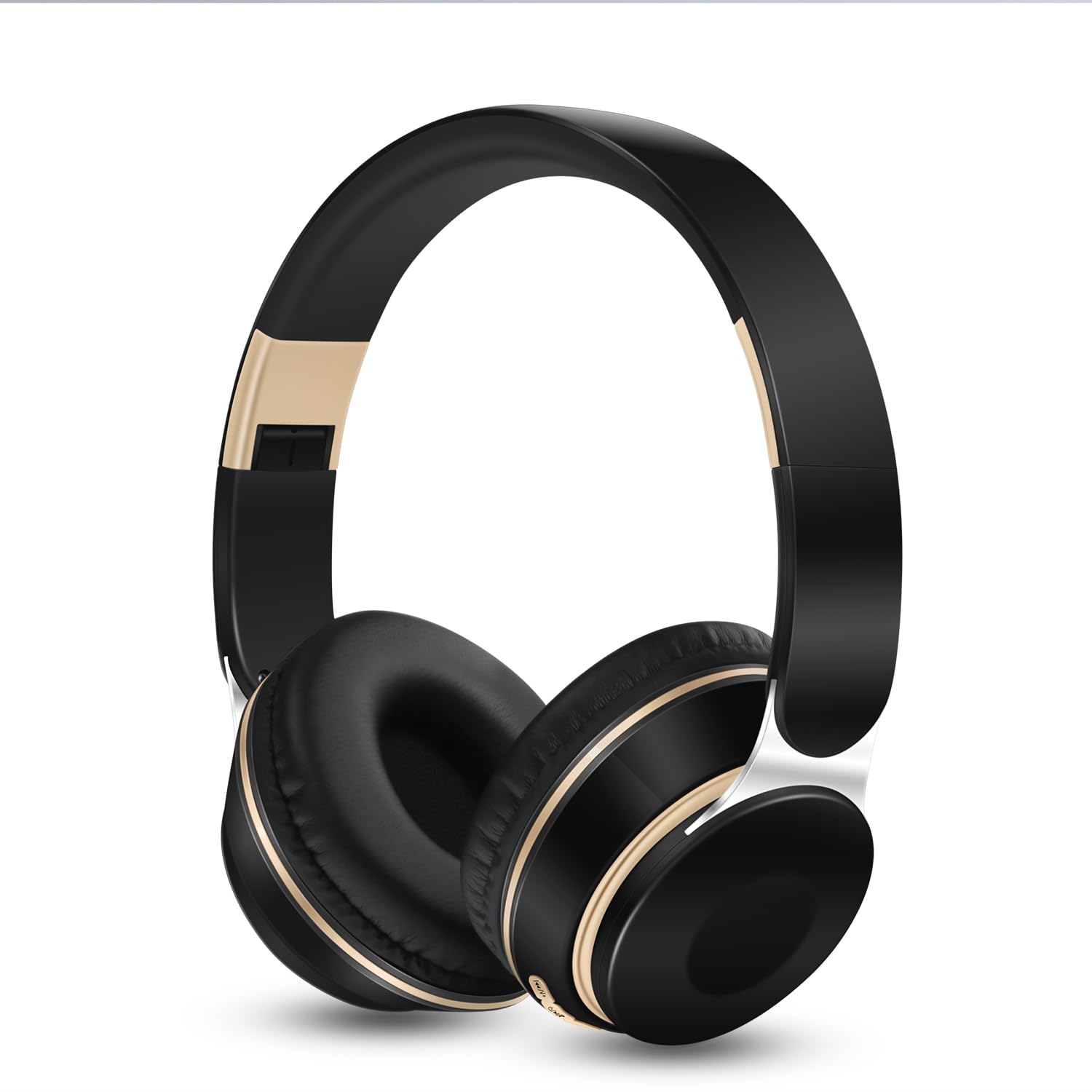 RAT TAIL Bluetooth Headset - Wireless Over-Ear Headphones with Microphone, Foldable Design, Soft Earmuffs, SD/TF Card Slot & FM Radio, 20H Playtime - Perfect for Music, Gaming, Gym, Travel & Online Chat (Classical Black) - Ideal for Commuting, Workouts & Virtual Meetings