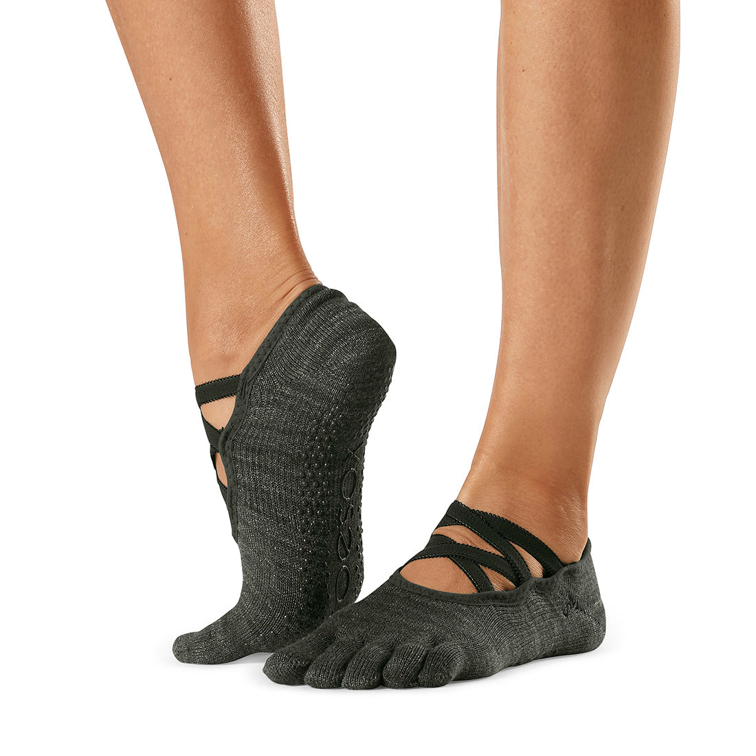 ToeSox Elle Grip Socks - Non-Slip Yoga Socks for Women with Toe Separators | Perfect for Pilates, Barre & Hot Yoga Workouts