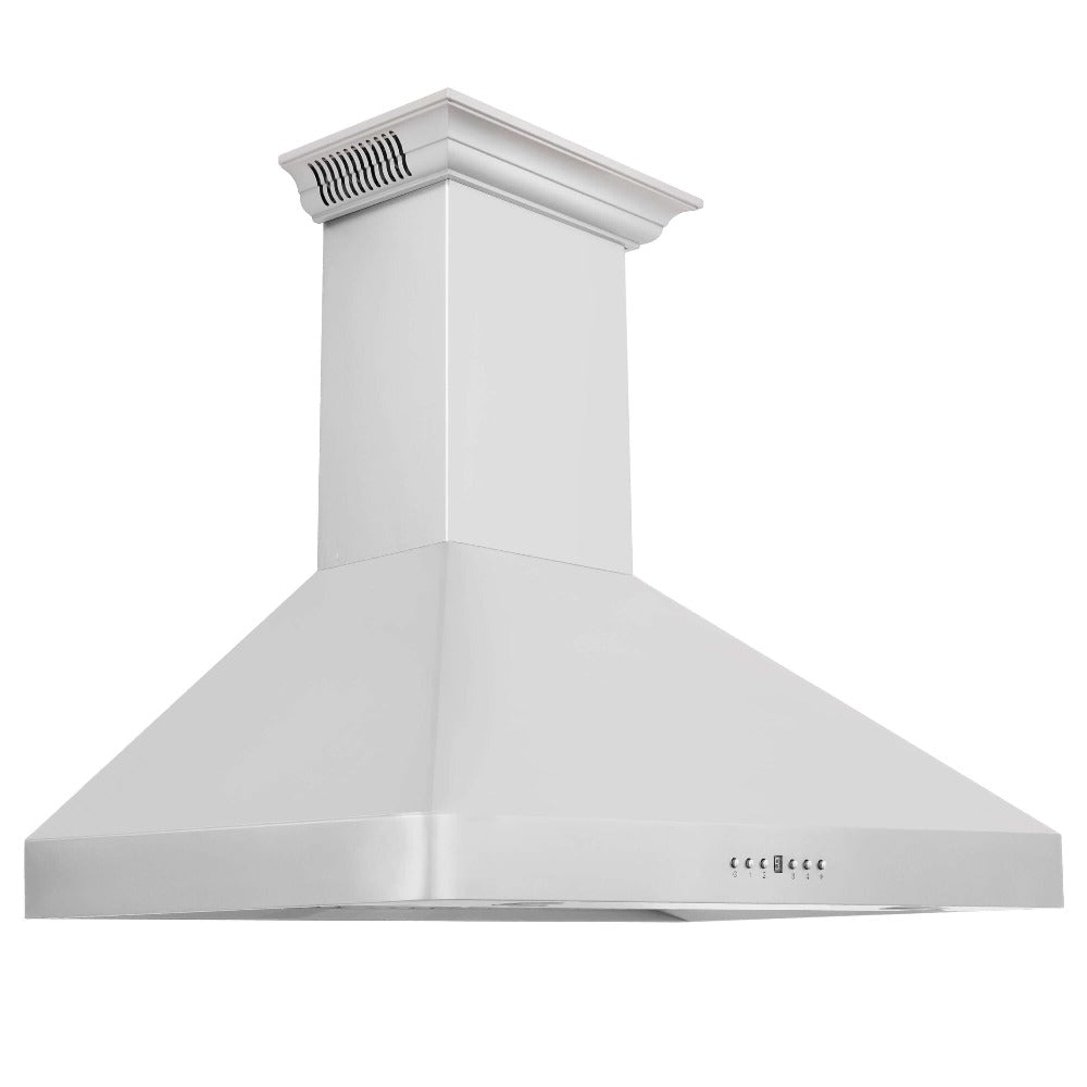 ZLINE Stainless Steel Wall Mount Range Hood with Built-in CrownSound Bluetooth Speakers (KF2CRN BT) - Perfect for Modern Kitchens & Open-Concept Living Spaces