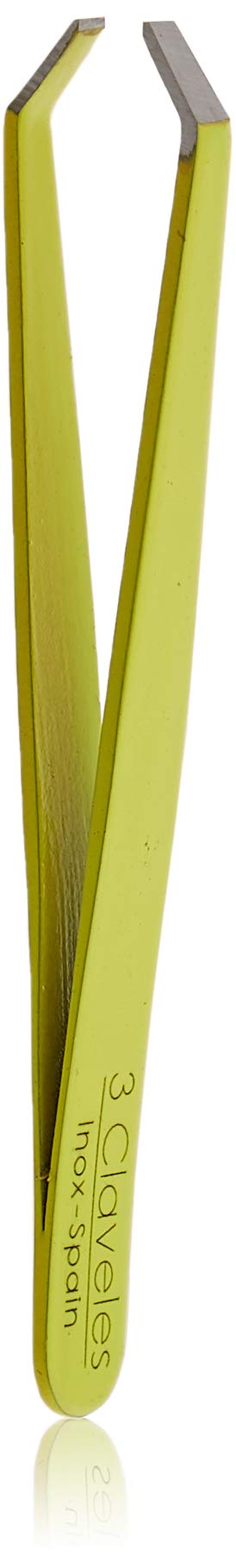 3 Claveles Professional Stainless Steel Tweezers - 11g Precision Beauty Tool for Eyebrows, Eyelashes & Splinters - Perfect for Salon, Home & Travel Use