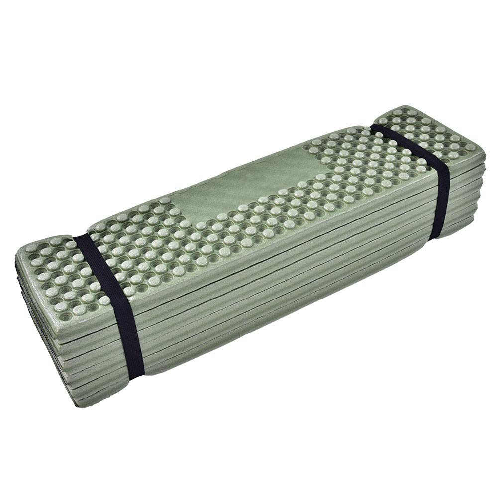 Outdoor Foam Camping Mat - Foldable Waterproof Sleeping Pad for Beach, Tent & Backpacking | Lightweight Travel Mattress for Hiking, Picnics & Outdoor Adventures (Blackish Green)