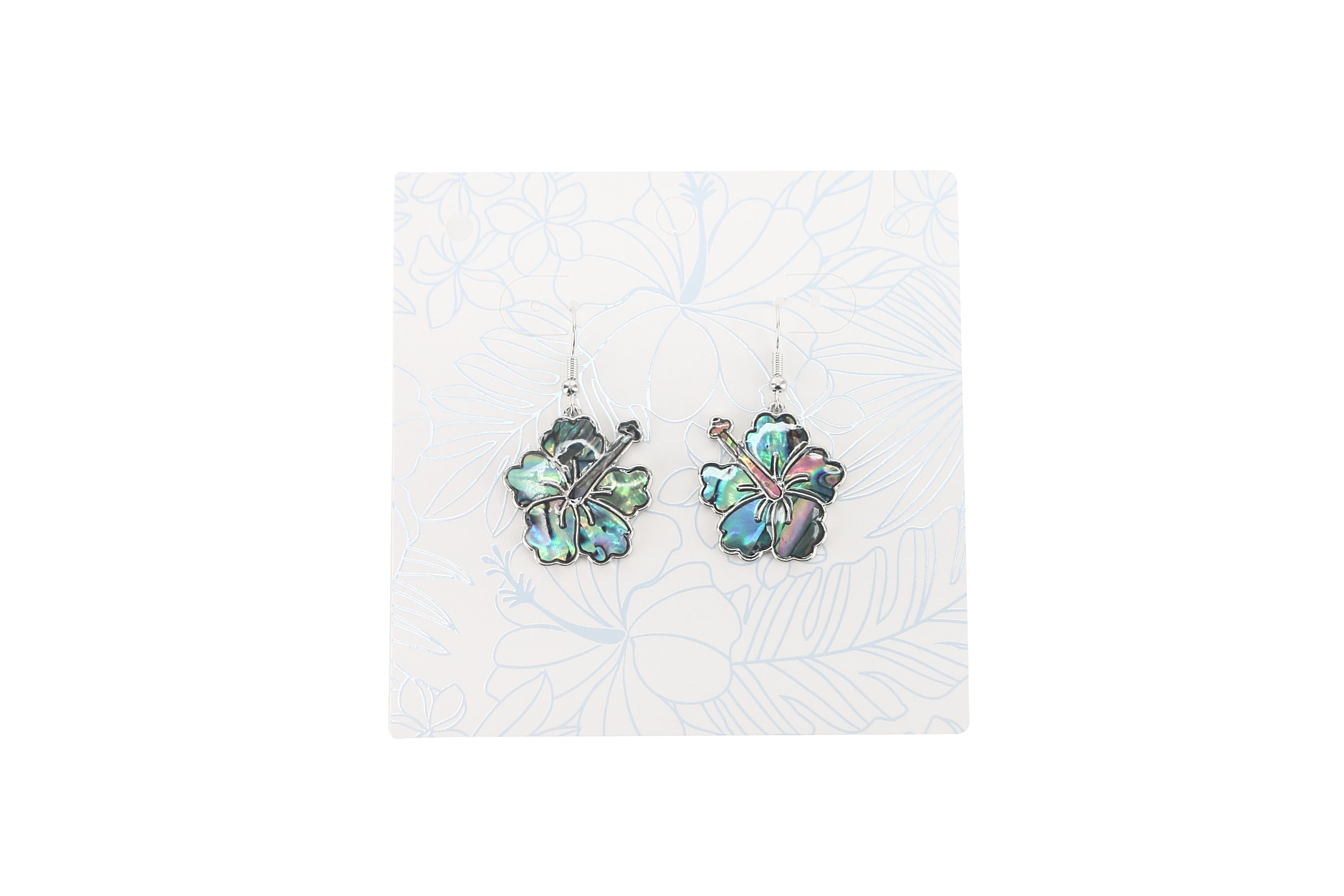 Handmade Silver Hibiscus Flower Earrings for Women - Hawaiian Inspired Jewelry for Beach, Party & Special Occasions