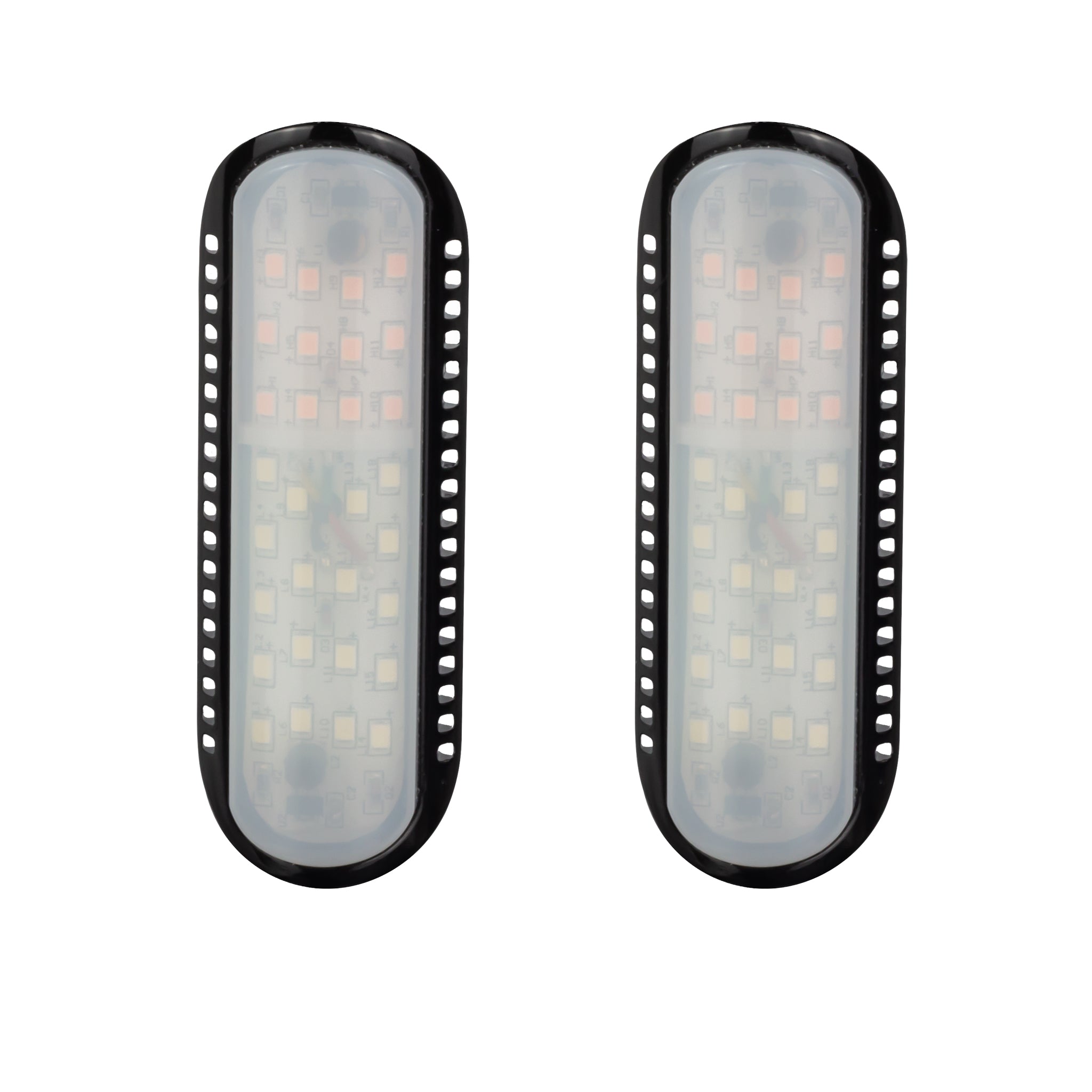 Eagle Lights LED Turn Signal & Running Light Bar Mount - White & Amber for Harley Davidson Touring Bikes (Crash Bars, Highway Bars, Handle Bars, Frame Tubes) - Perfect for Night Riding & Enhanced Motorcycle Safety