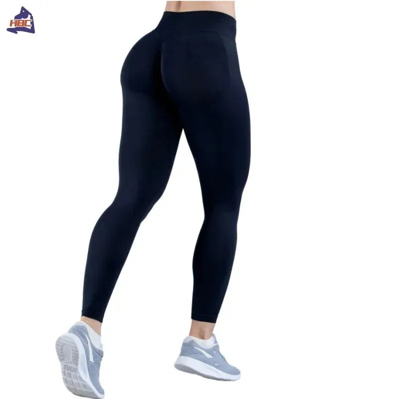 High Waist Yoga Leggings for Women - Seamless Workout Tights with Tummy Control & Squat Proof - Butt Lifting Fitness Pants for Running, Gym, Yoga & Everyday Wear