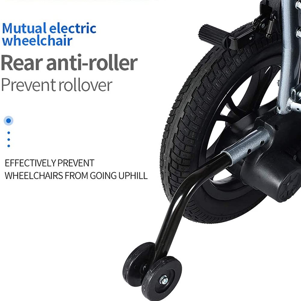 Lightweight Electric Wheelchair with Fast-Fold Design - 17.7