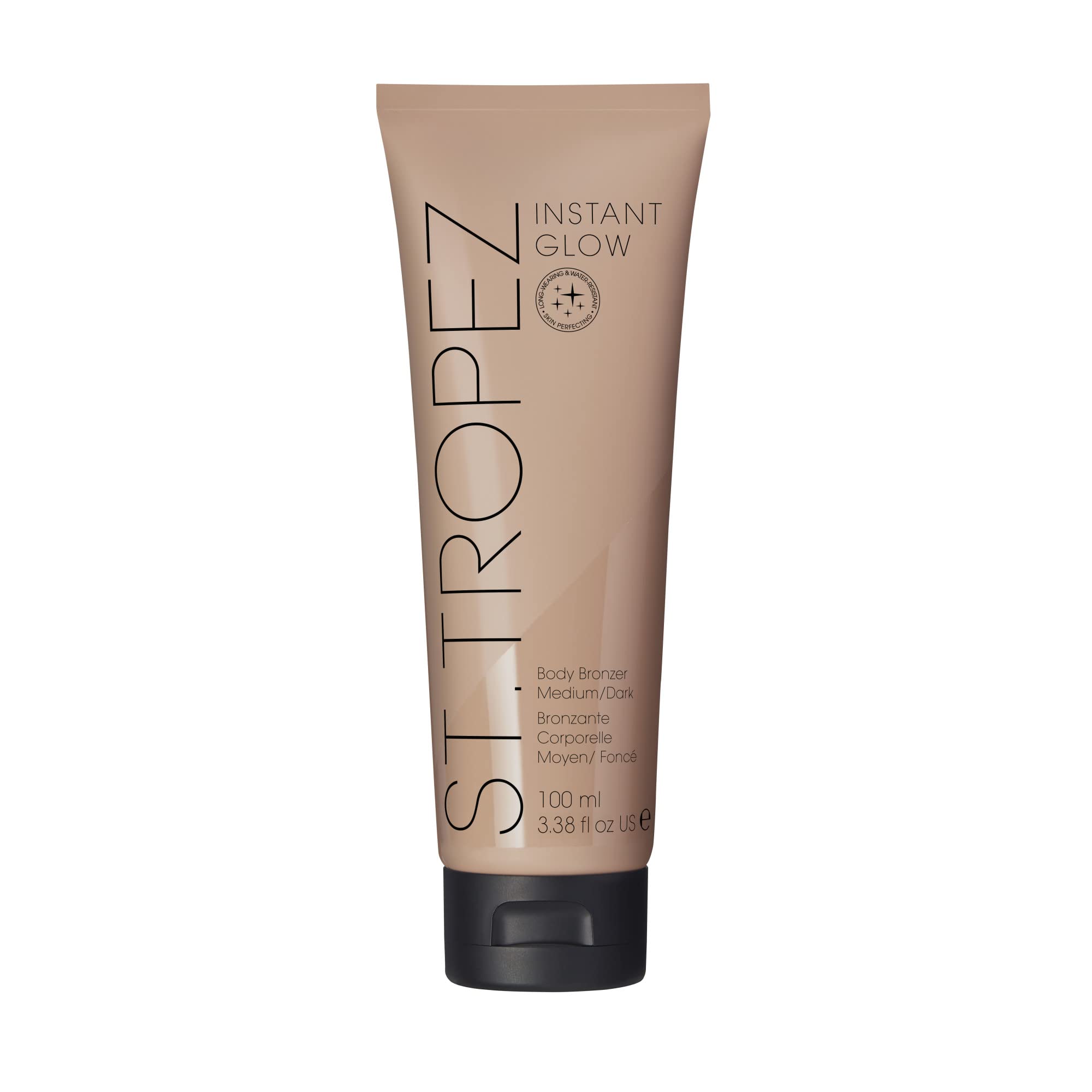 St.Tropez Instant Glow Face & Body Bronzer Makeup - Smudge-Proof, Vegan, Natural & Cruelty-Free Self Tanner for Sun-Kissed Look | Perfect for Beach, Vacation & Everyday Glow
