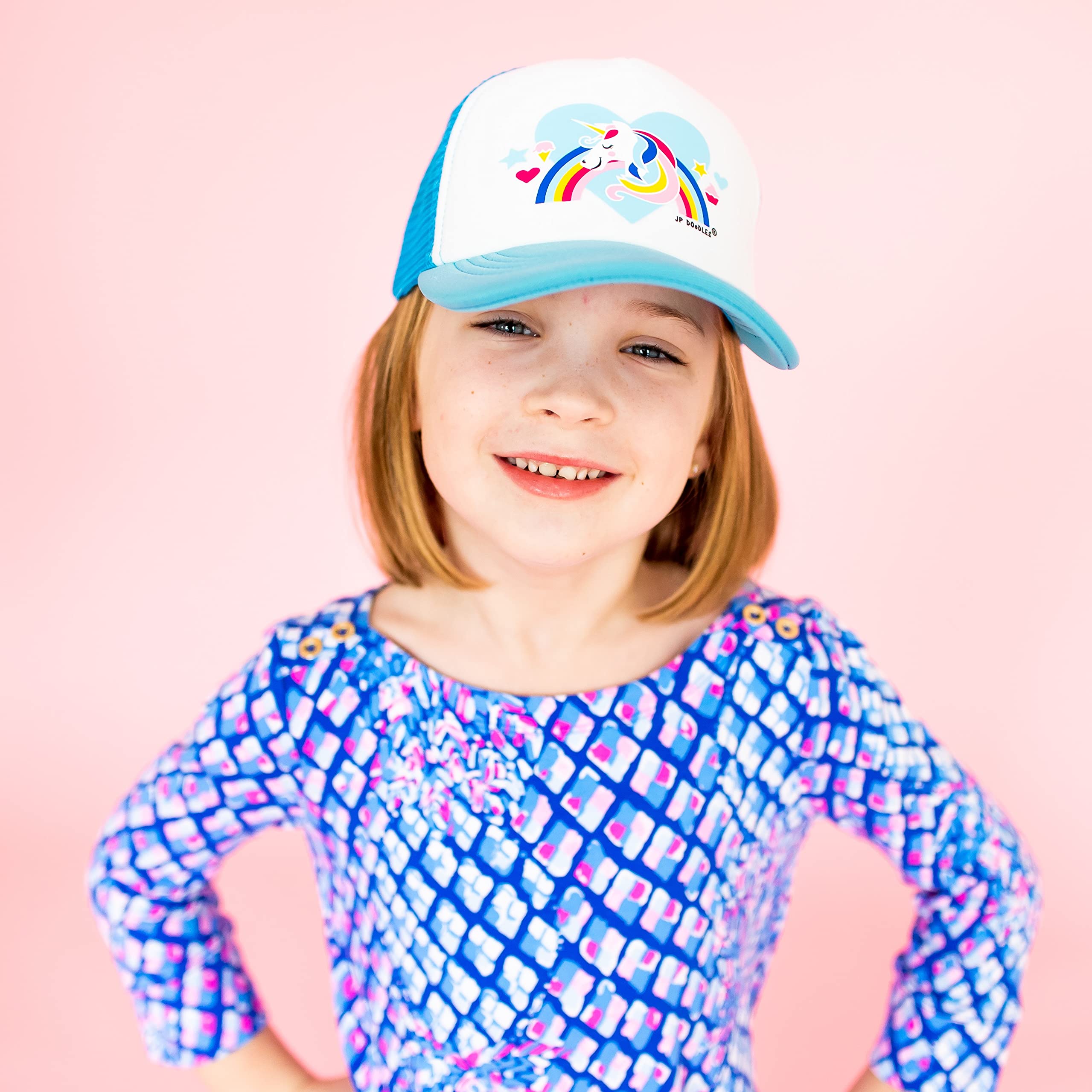 Toddler Baseball Hat for Boys & Girls - Adjustable Baby Snapback Cap - Cute Infant Summer Sun Hat - Breathable Cotton Trucker Style - Perfect for Outdoor Play, Beach, and Park Adventures