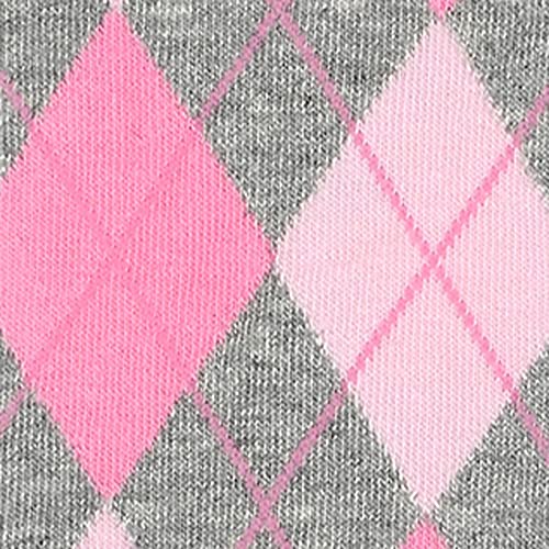 Pink and Grey Argyle / 8 Pack