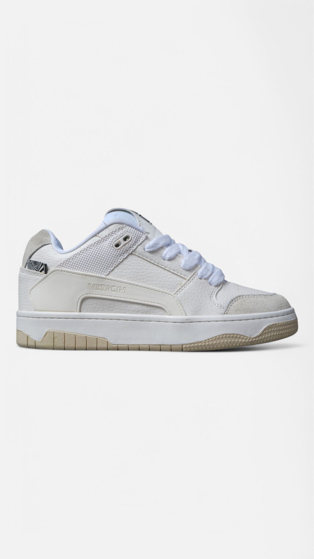 Vision Street Wear Liberator White Skate Shoes - Durable & Comfortable Sneakers for Men & Women - Perfect for Skateboarding, Streetwear Fashion & Casual Wear