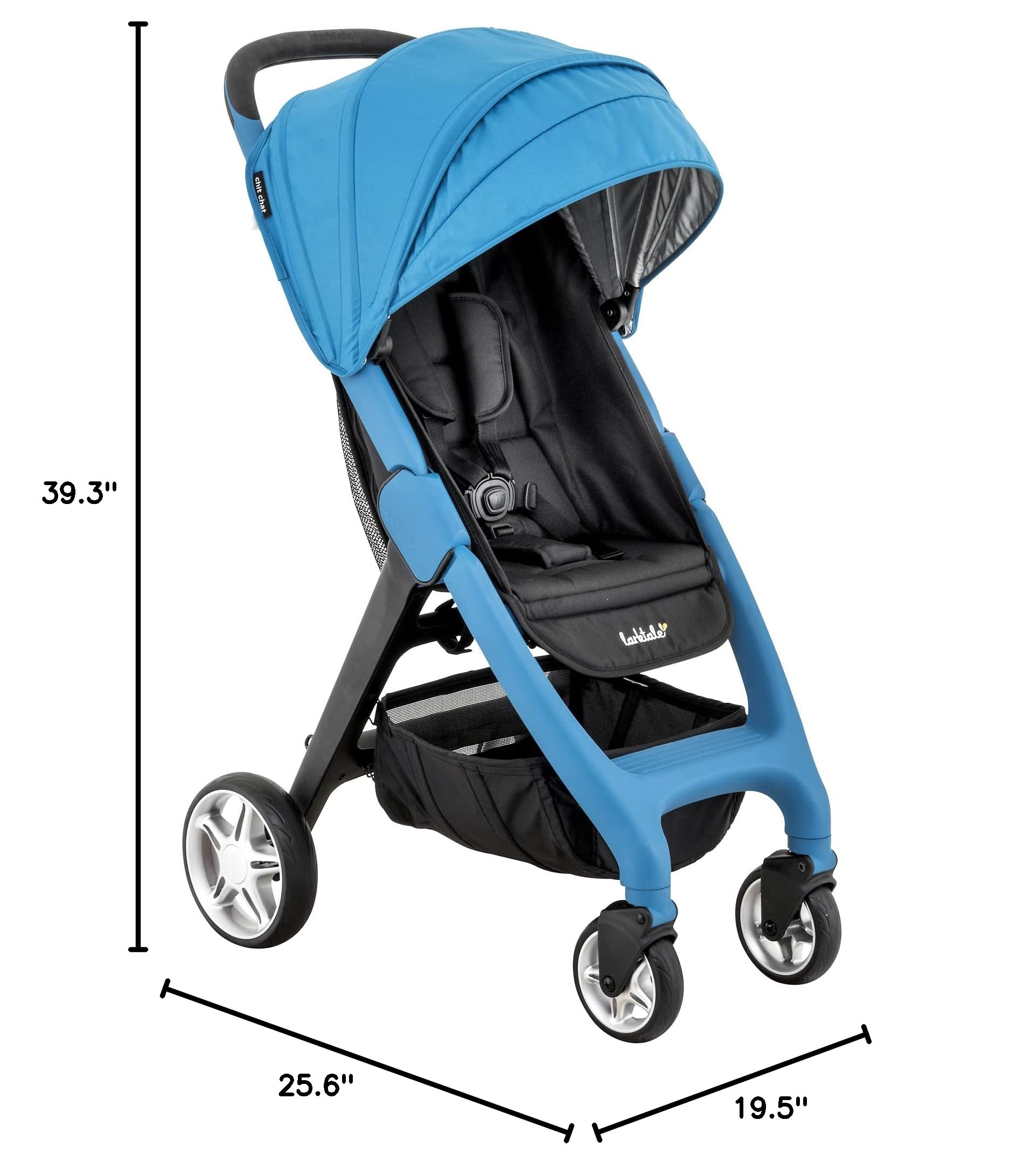 **Larktale Chit Chat Stroller – Lightweight Compact Baby Stroller for Infants & Toddlers 6+ Months | Best Travel Stroller with One-Hand Steering & Easy Fold | Freshwater Blue | Perfect for Airports, Shopping & Daily Walks**
