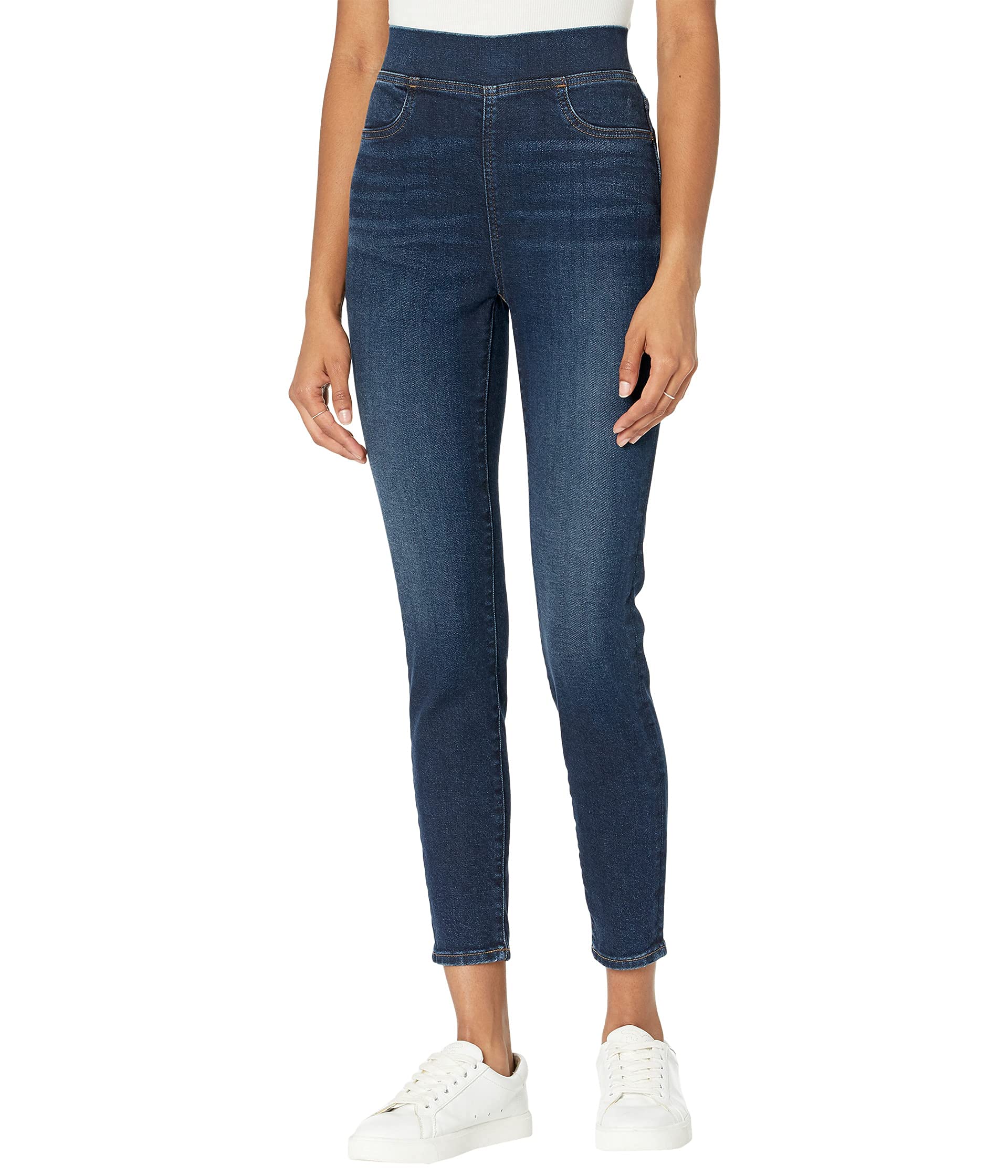 Madewell Pull-On Skinny Jeans for Women - High Waist Stretch Denim Pants in Wisteria Wash (Size 23) | Comfortable Everyday Wear for Work & Casual Outings