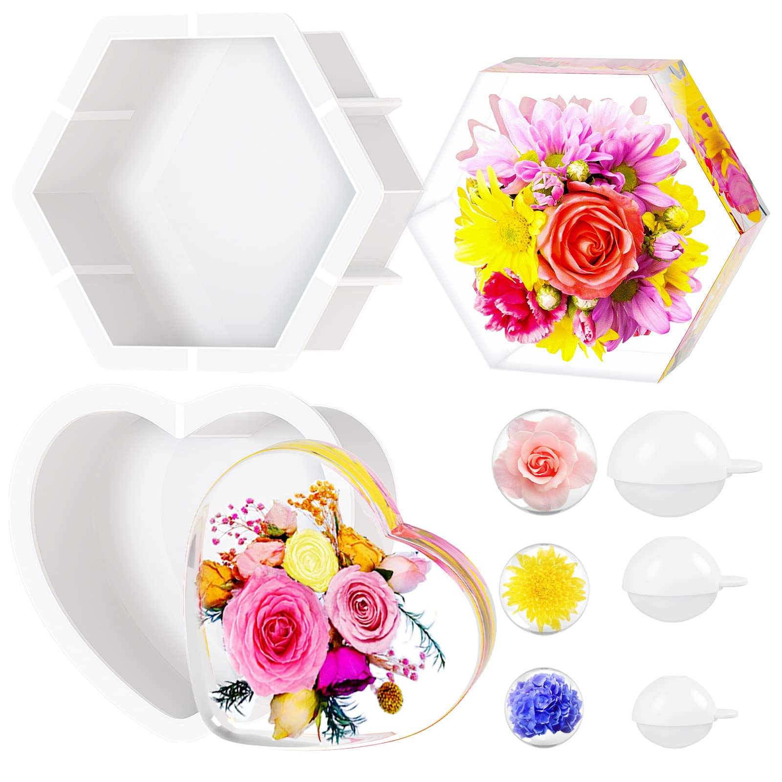 2 Pcs Large Resin Molds Silicone Kit - 10.15