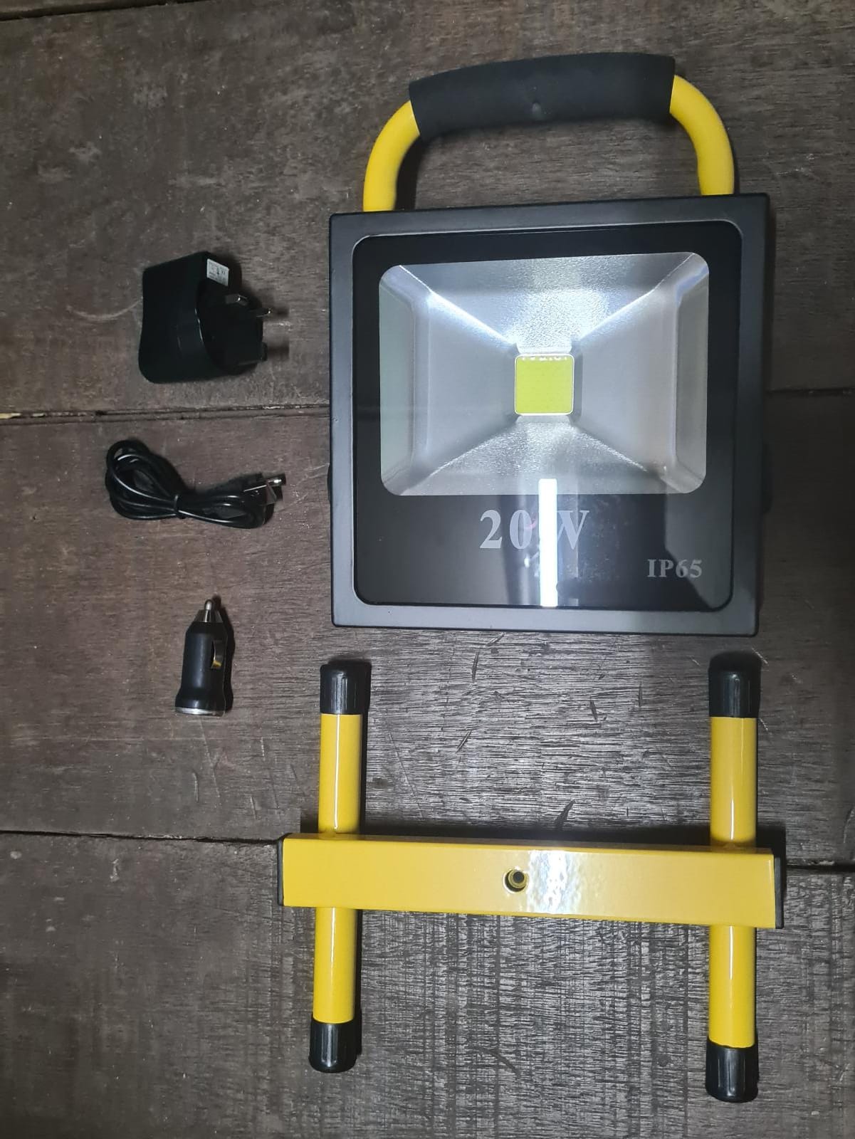 Aiko 20W LED Rechargeable Sports Flood Light - Waterproof Outdoor Camping Light for Hiking, Fishing, Emergency & Backyard Use | Model LED GYRLF20A2