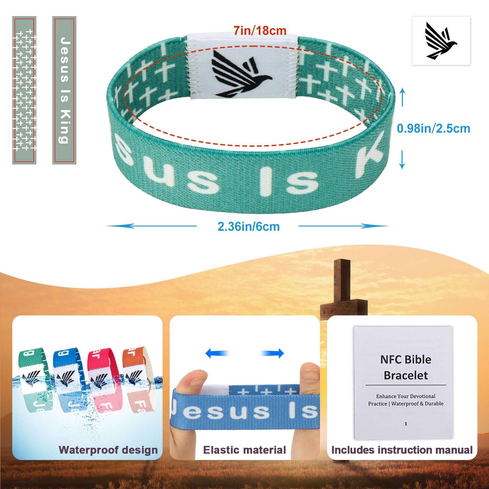 Christian Bible Verse Bracelets Set - Hang Loose Bands for Men & Women | Faith Jewelry Gift