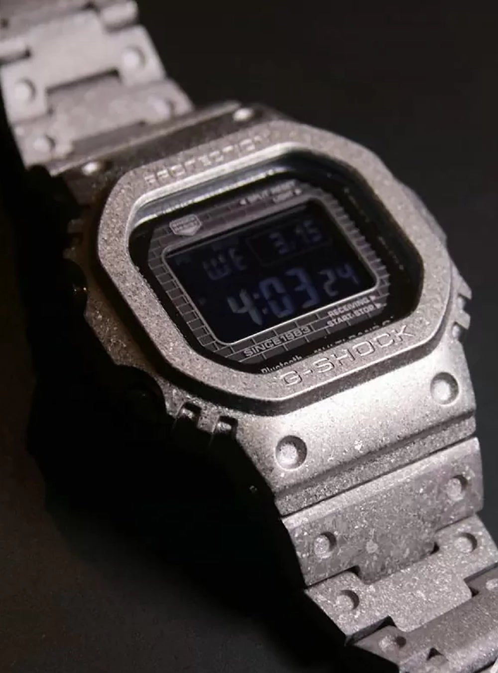 CASIO G-Shock 40th Anniversary Recrystallized Full Metal 5000 Series GMW-B5000PS-1JR Japan Made - Durable Shock-Resistant Watch for Outdoor Sports & Military Use