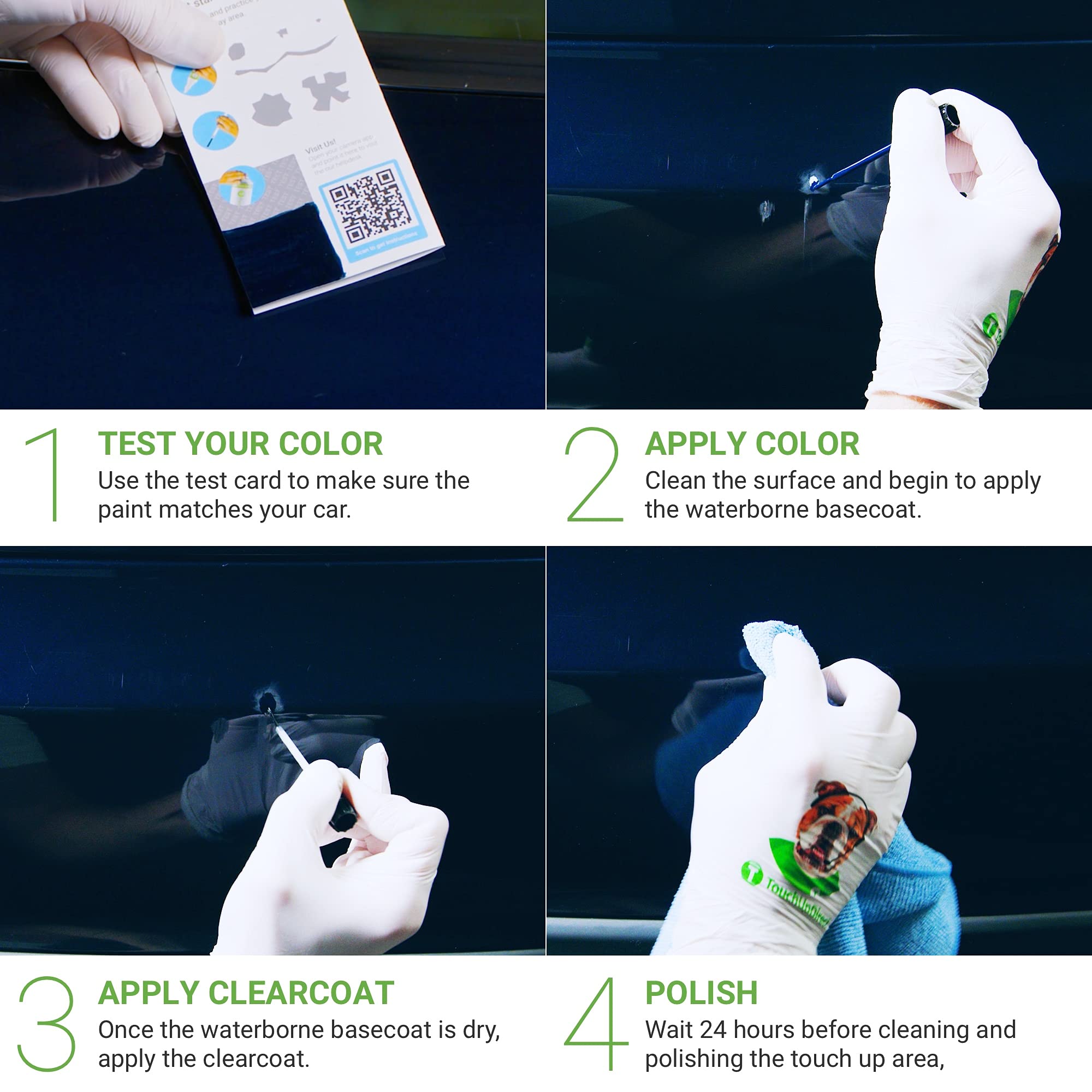 TouchUpDirect KAD Gun Metallic Exact Match Touch Up Paint for Infiniti Vehicles - Platinum Package Combo | Perfect for Car Scratch Repair & Paint Chip Restoration