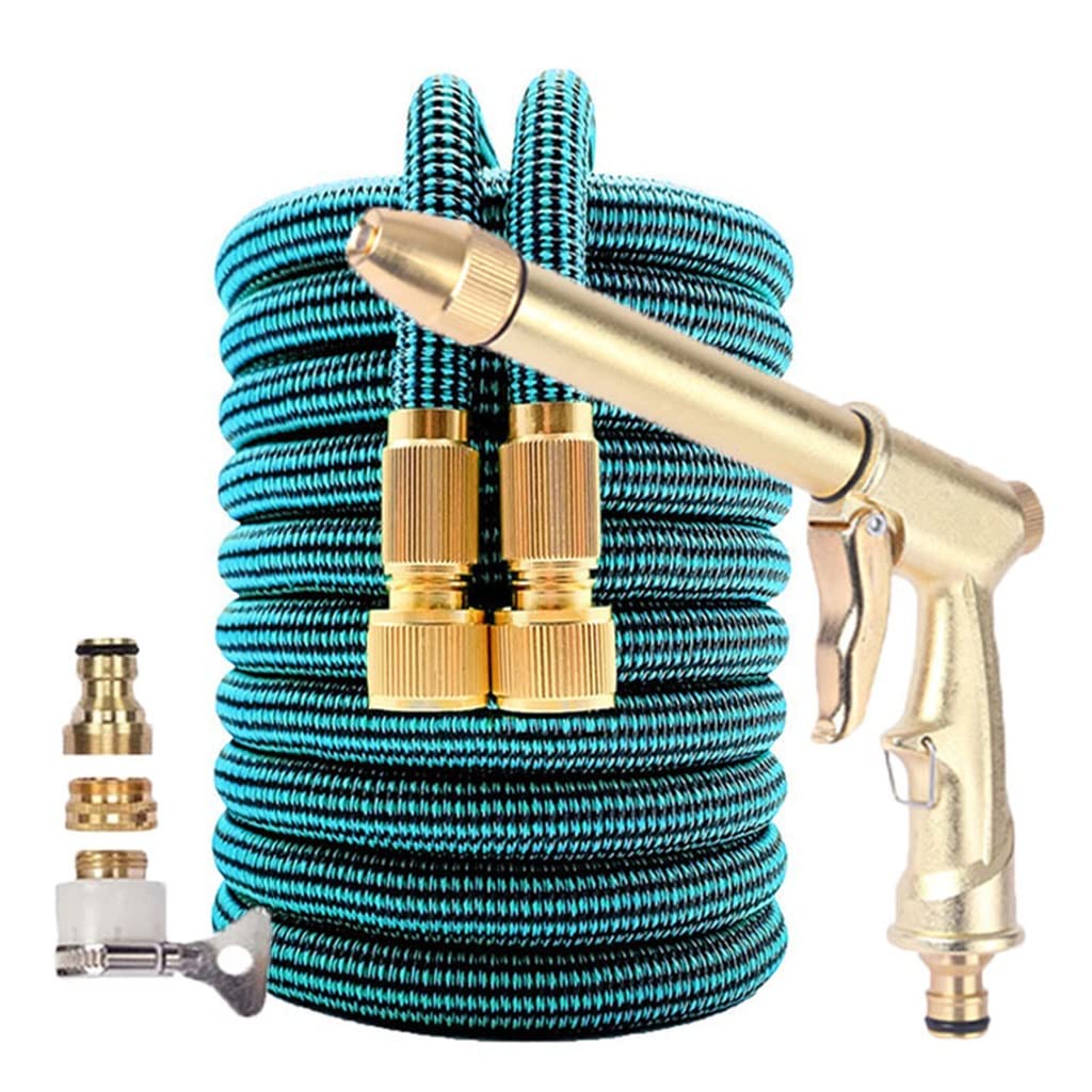 Expandable Garden Hose - High Pressure Magic Watering & Car Wash Hose with Spray Gun (100ft) for Lawn Irrigation & Vehicle Cleaning