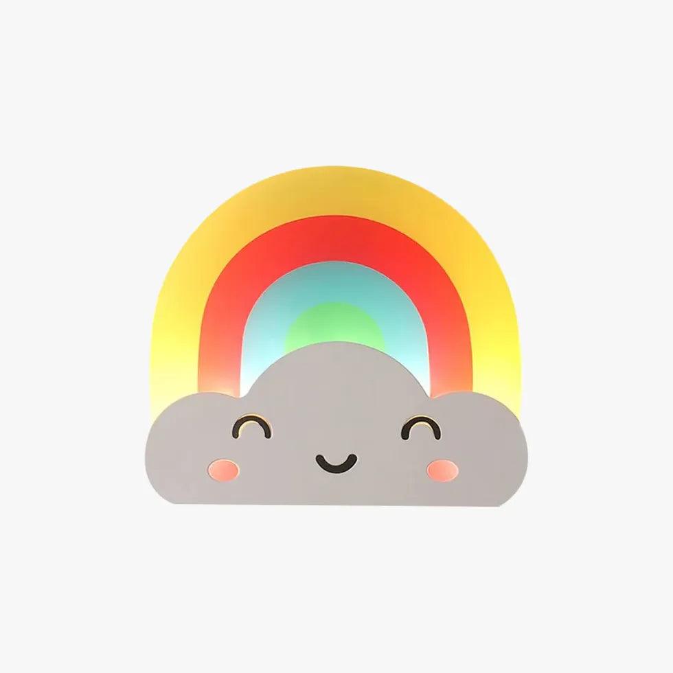 Rainbow LED Wall Light for Bedroom - Color Changing Night Light for Kids Room, Nursery, Dorm Decor - Perfect for Relaxation & Mood Lighting