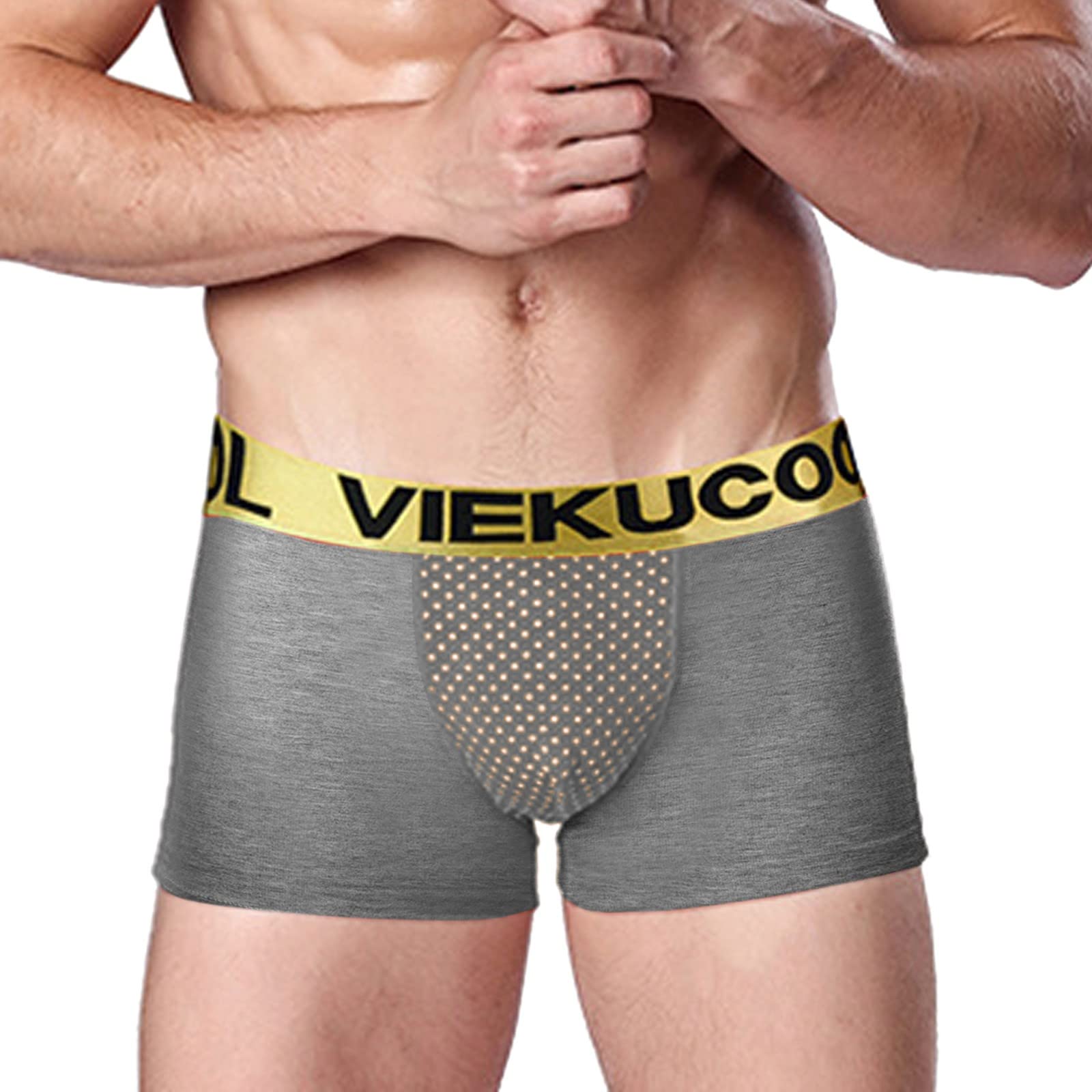 Men's Breathable Boxer Briefs with Strong Magnetic Tourmaline & U-Convex Design - Comfortable Underwear for Workout, Travel & Daily Wear