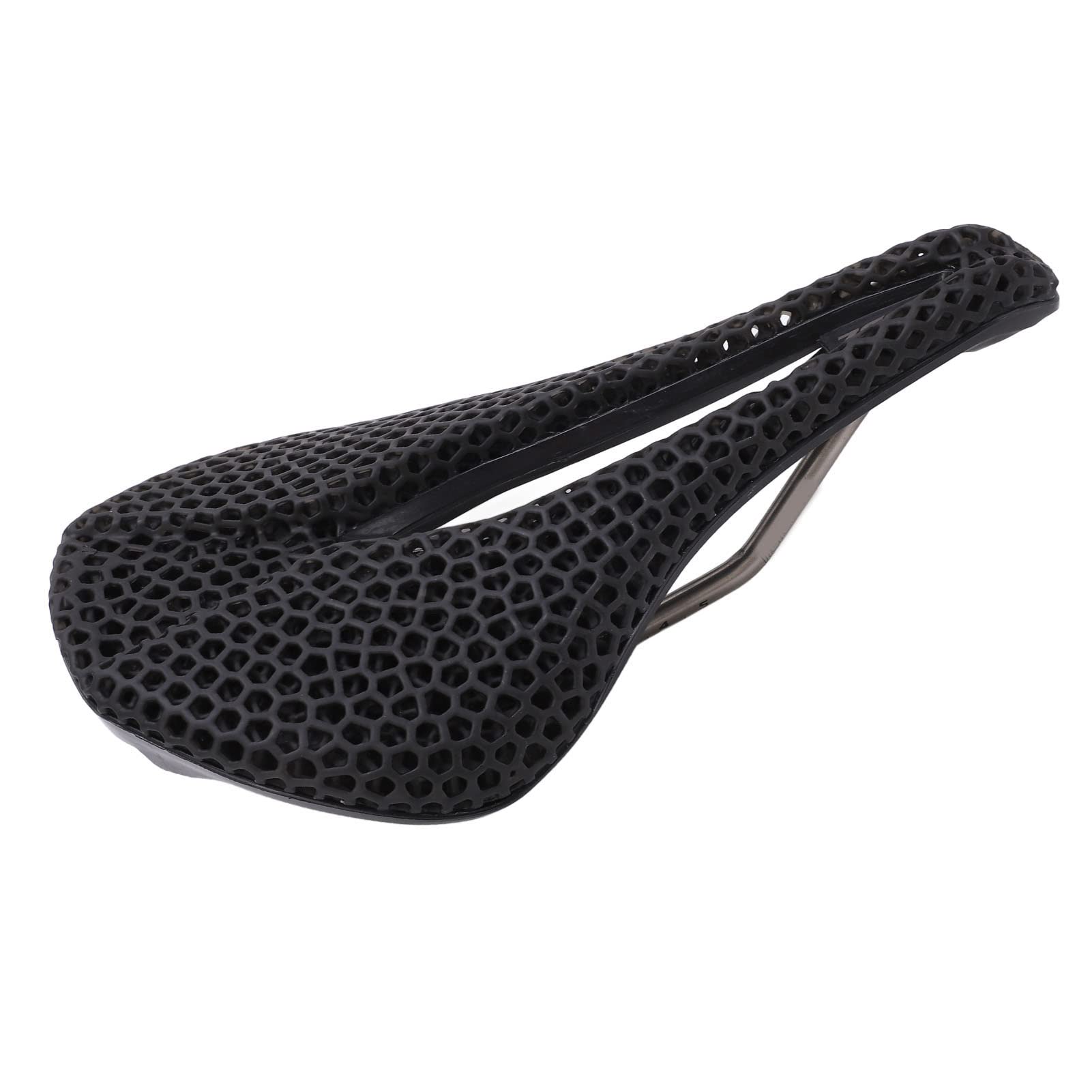 Alomejor Comfortable 3D Printed Road Bike Saddle - Ergonomic Beehive Design Bicycle Seat for Men & Women | Perfect for Long Distance Cycling, Commuting & Indoor Exercise Bikes