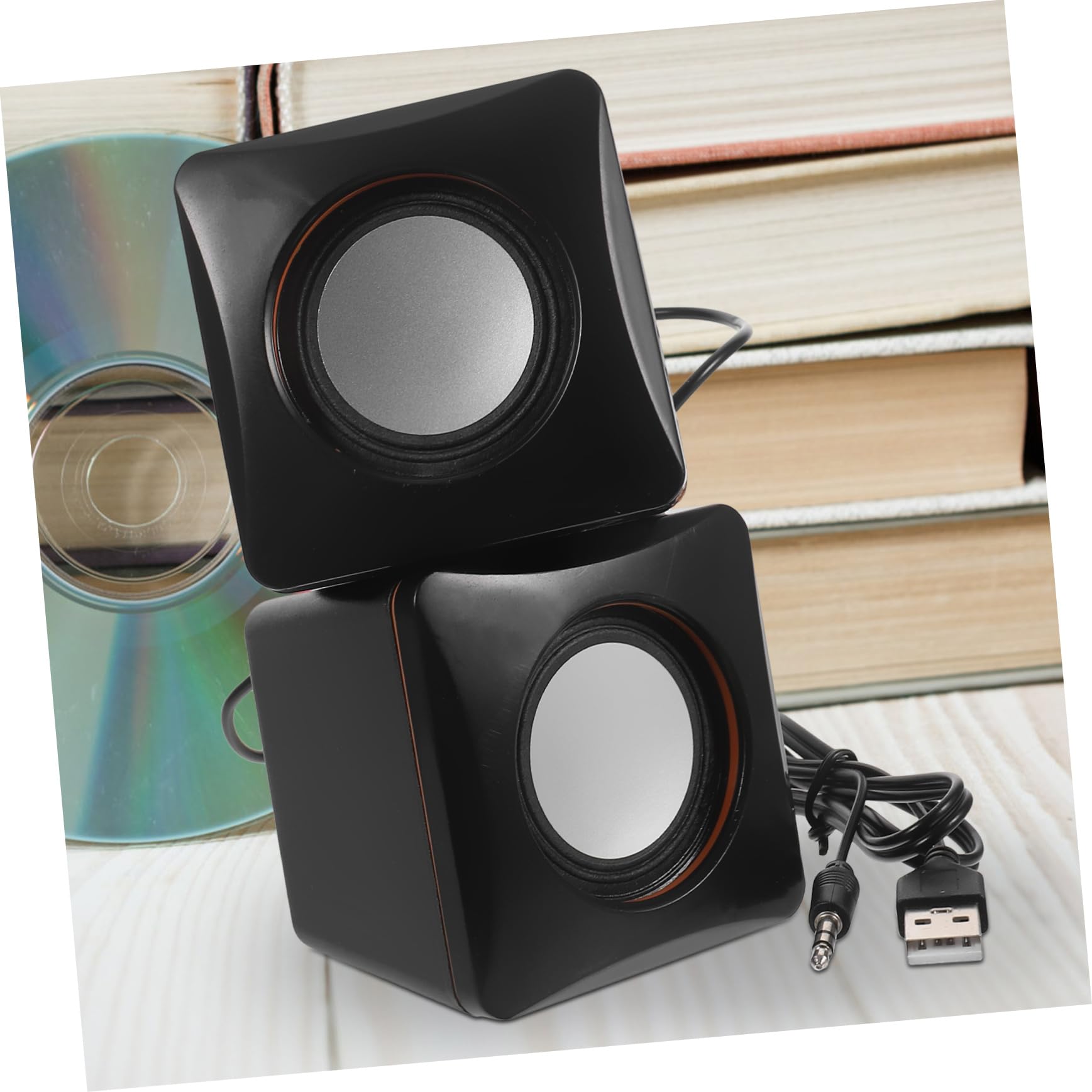 Veemoon Mini PC Speakers - Compact Desk Speakers for PC, Laptop, Desktop - Perfect for Home Office, Gaming, and Multimedia Use