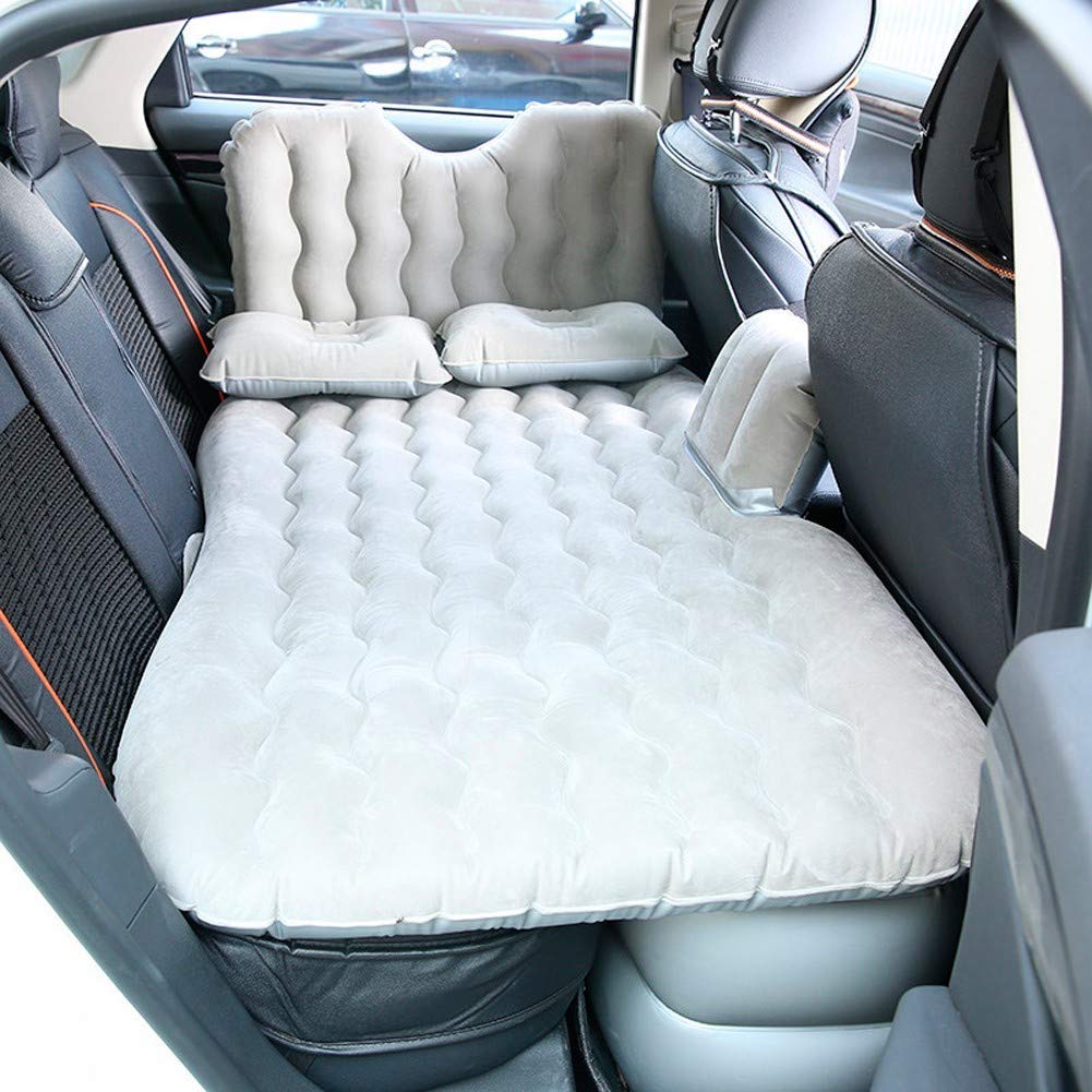 **WZDD SUV Air Mattress for Camping - Thickened Inflatable Car Mattress with Built-in Pump, Double-Sided Flocking Surface - Perfect for Road Trips, Outdoor Adventures & Guest Beds**