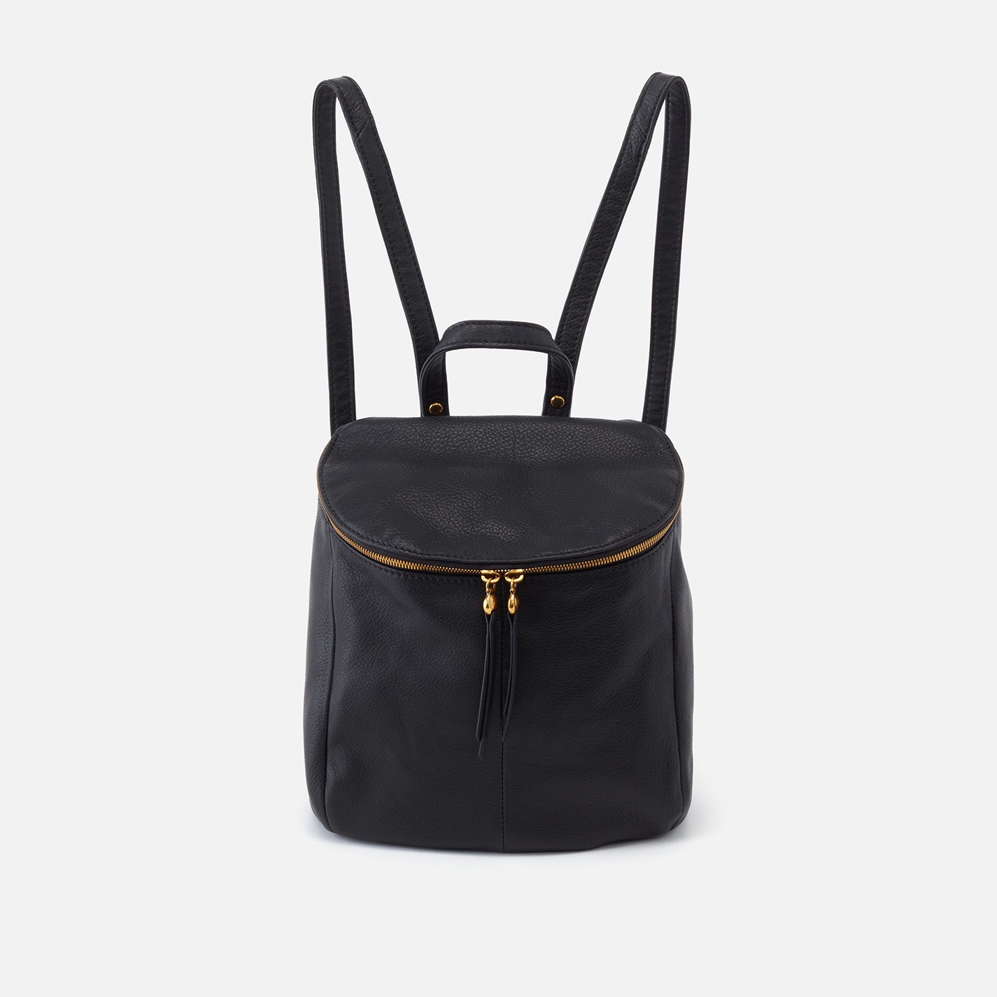 Premium Pebbled Leather River Backpack - Stylish & Durable Black Backpack for Travel, Work & Outdoor Adventures