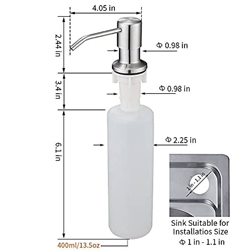 OWOFAN Brushed Nickel Kitchen Sink Faucet with Soap Dispenser Set - High Arc Pull-Down Sprayer, Durable Metal Construction for Modern Home Kitchen & Bathroom Renovation
