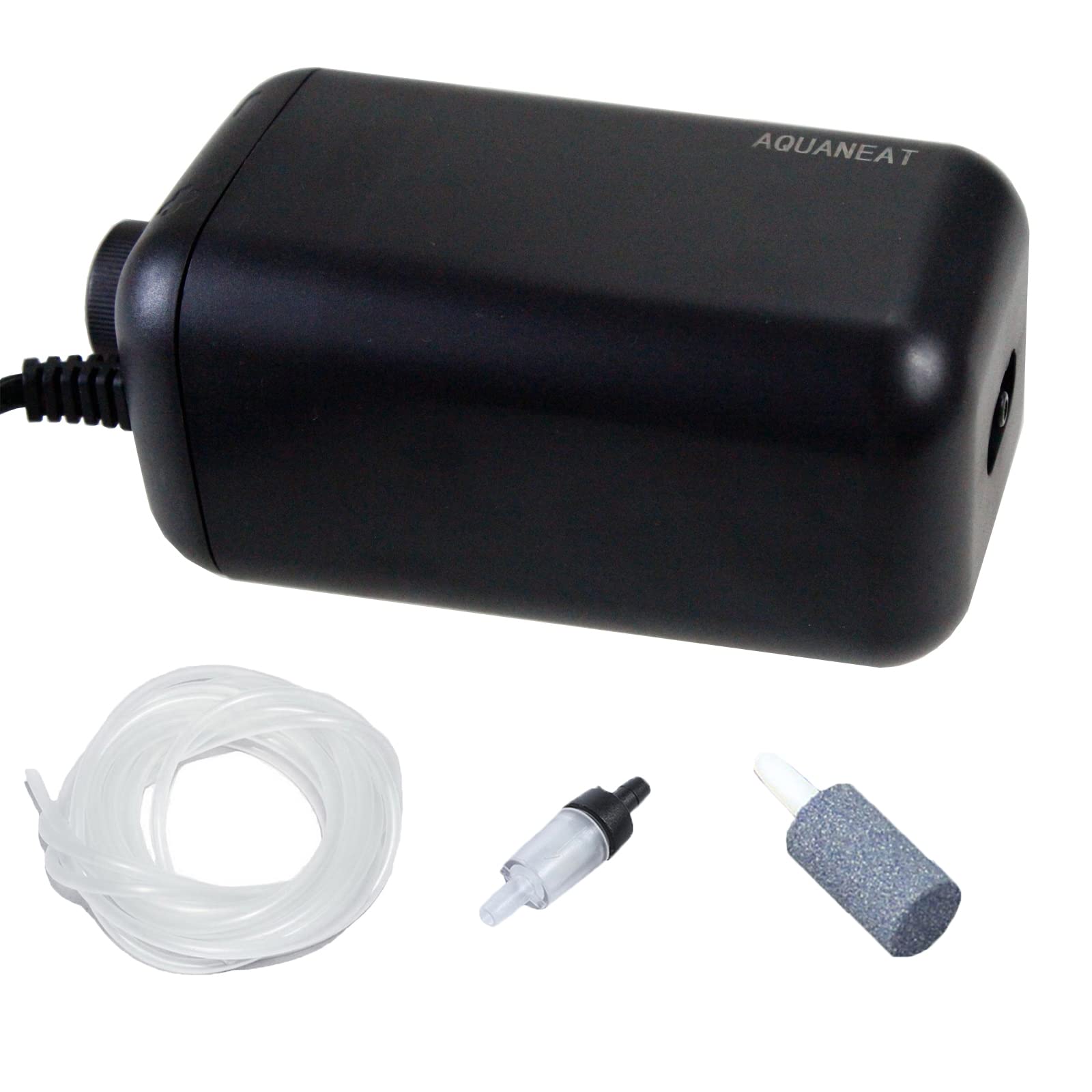 AQUANEAT 40 Gallon Aquarium Air Pump with Airline Tubing, Stone Bubbler & Check Valve - Quiet Hydroponic Oxygen Aerator for Fish Tanks, Ponds & Hydroponics Systems