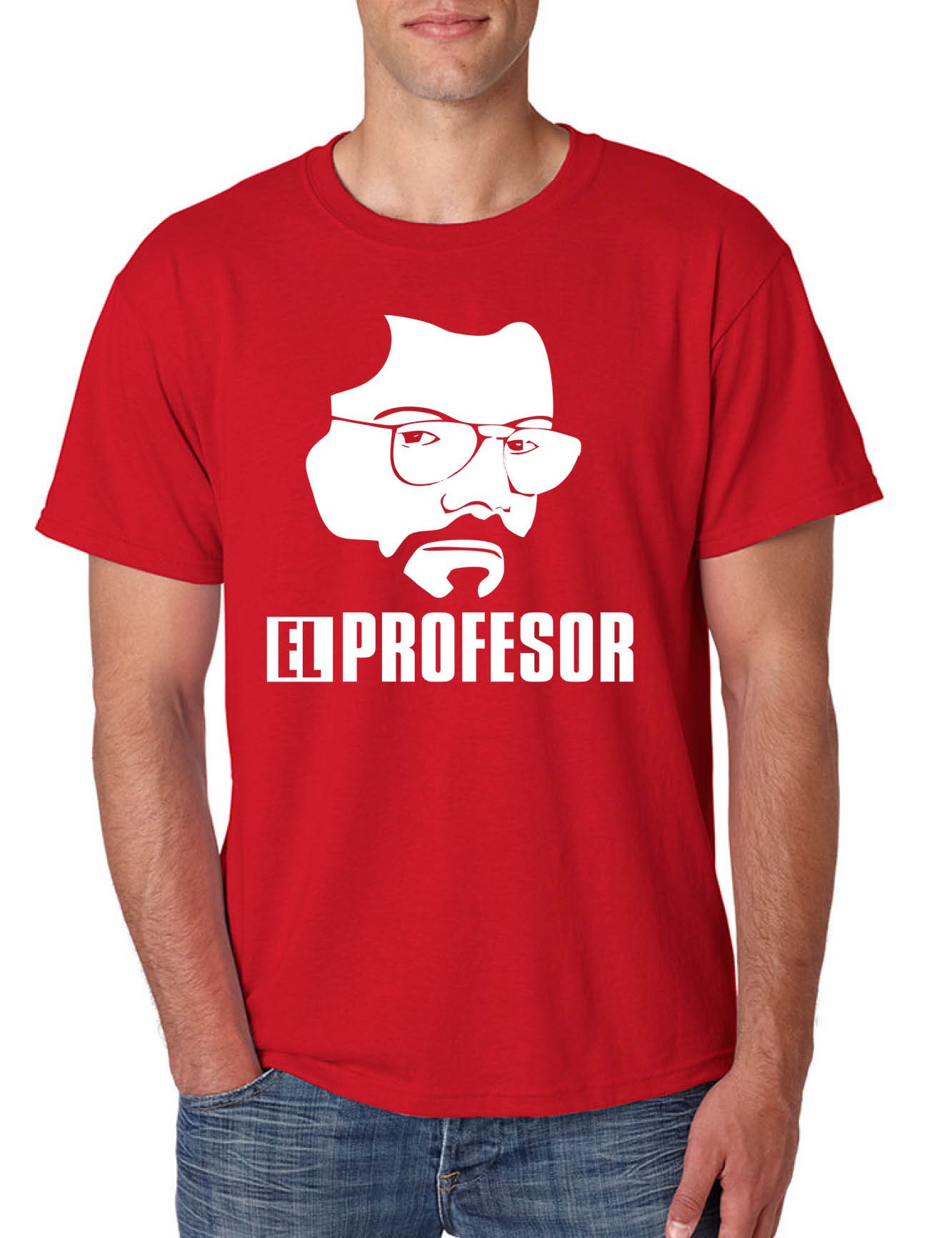ALLNTRENDS Men's El Profesor Graphic T-Shirt - Trendy Casual Tee for Everyday Wear | Perfect for Streetwear, Outings & Relaxing