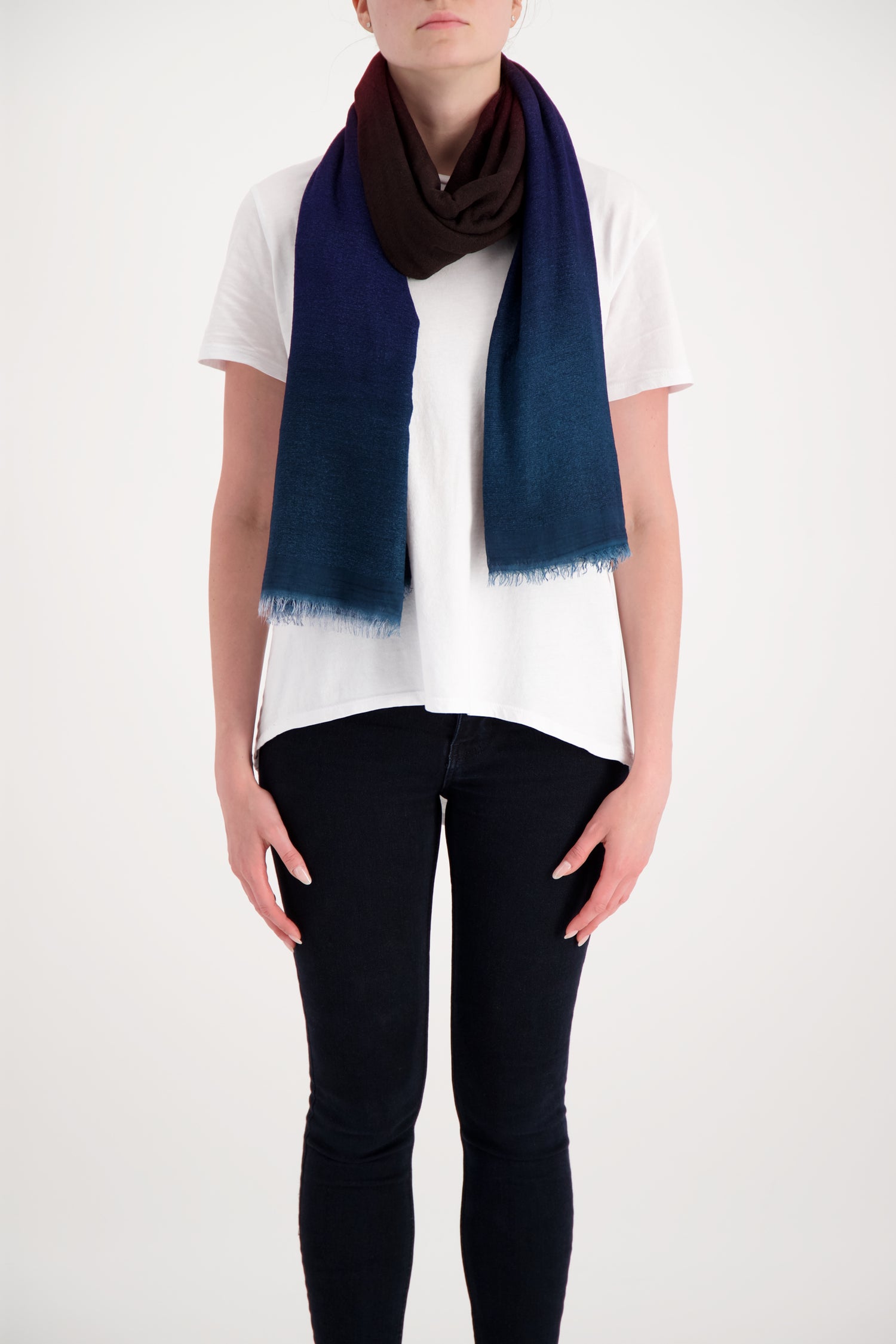 Faliero Sarti Multicolor Jacquard Scarf - Luxury Italian Fashion Accessory for Women, Perfect for Travel, Office & Special Occasions