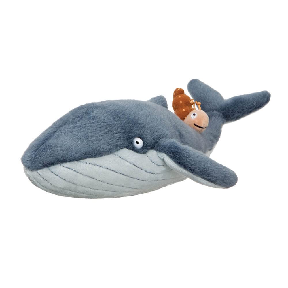 AURORA 7in Grey Snail and The Whale Plush Stuffed Animal Toy - Inspired by Julia Donaldson & Axel Scheffler's Book - Perfect for Kids' Bedtime, Storytime Gifts & Nursery Decor (Model 61238)