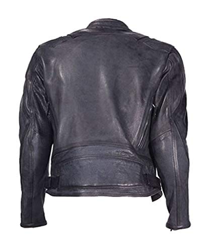 Men's Black Armored & Vented Motorcycle Racing Jacket - CE Certified Protection for Street & Track Riding - Perfect for Sport Bikes & Cruisers