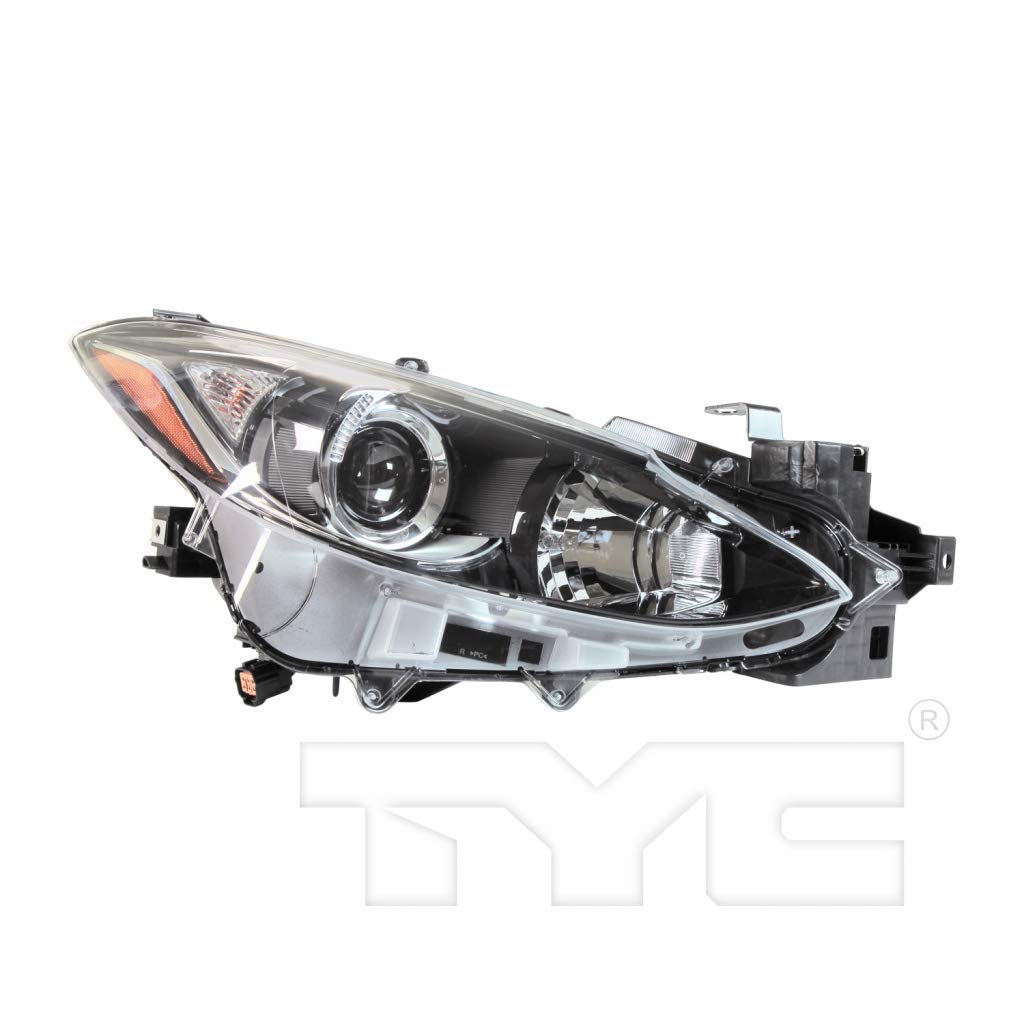 2014-2016 Mazda 3 Passenger Side Headlight Replacement - Compatible with MA2503144 & BPW1-51-0K0 - Perfect for Night Driving & Auto Repair