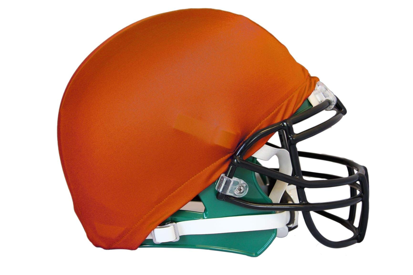 TAG Football Helmet Cover - 12 Pack Orange - Elastic Rubber Band for Secure Fit - Perfect for Scrimmages, Practices, Pre-Season & Game Days - Ideal for Team Sports, Training Sessions & Football Games