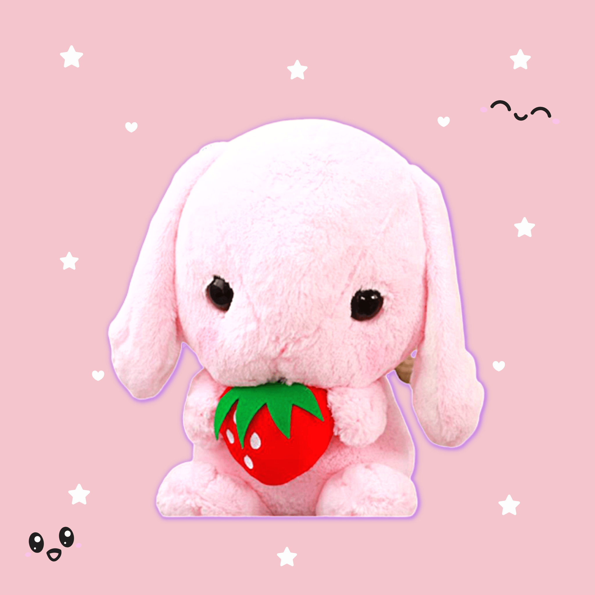 Soft Giant Furry Bunny Plush Toy with Floppy Ears - Perfect for Cuddling, Nursery Decor, and Easter Gifts