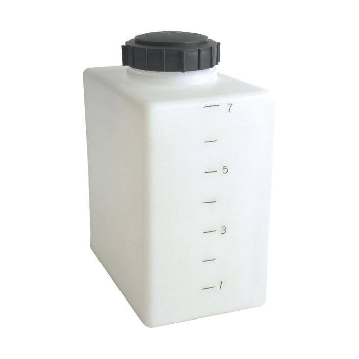 7 Gallon Flat Bottom Utility Tank - Heavy Duty Plastic Water Storage Container for Camping, Gardening, and Outdoor Use